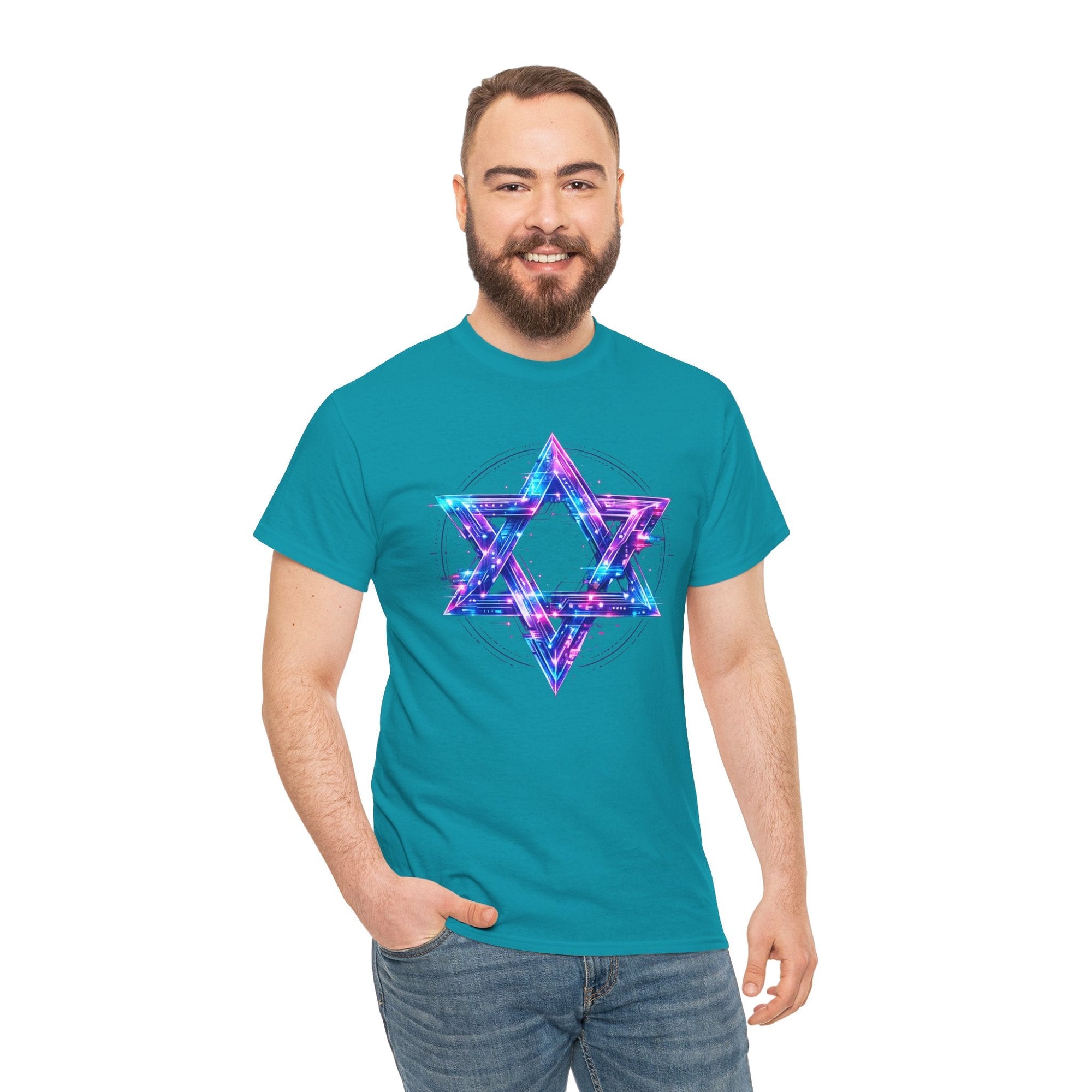 Cyber Star of David T-Shirt - Shop Israel