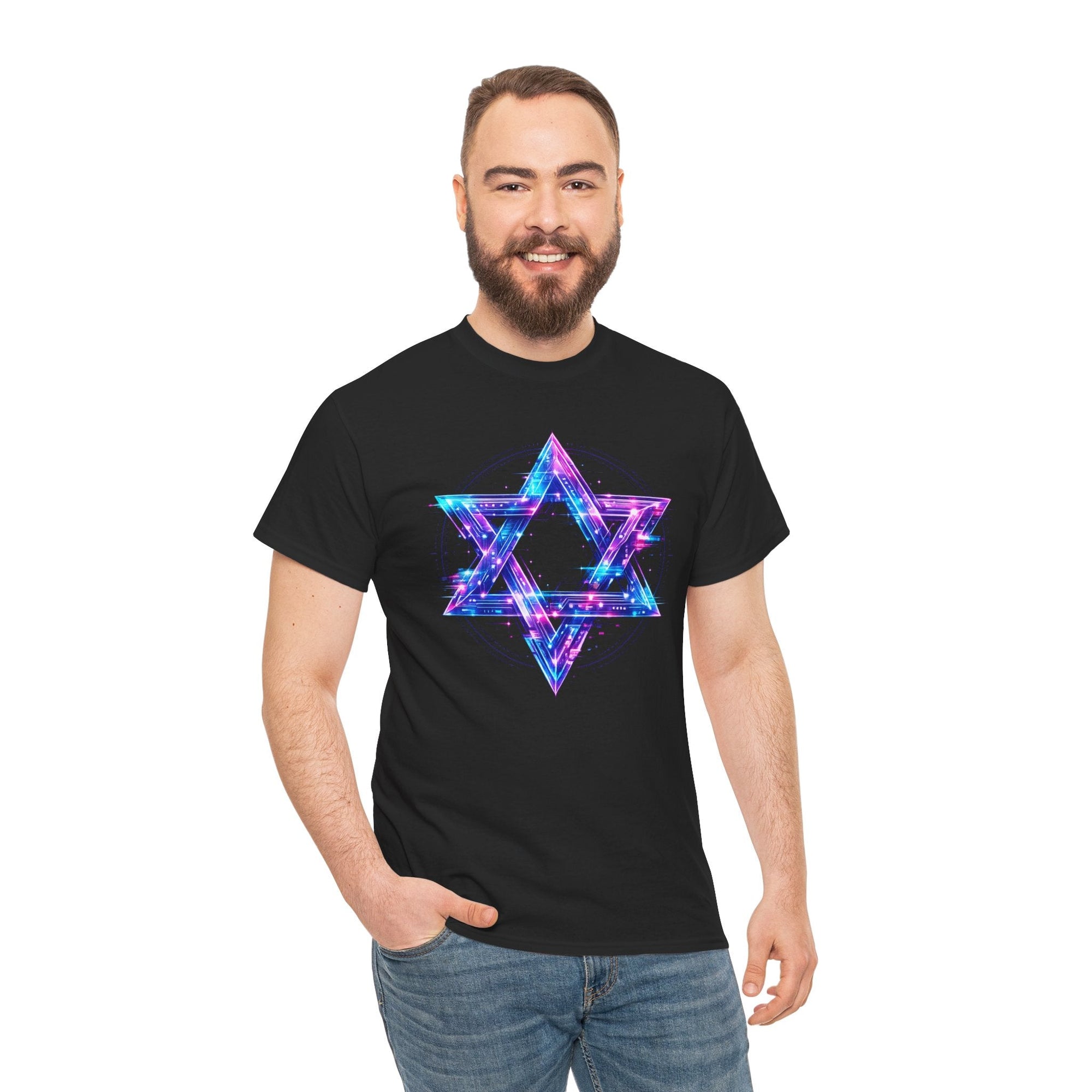 Cyber Star of David T-Shirt - Shop Israel