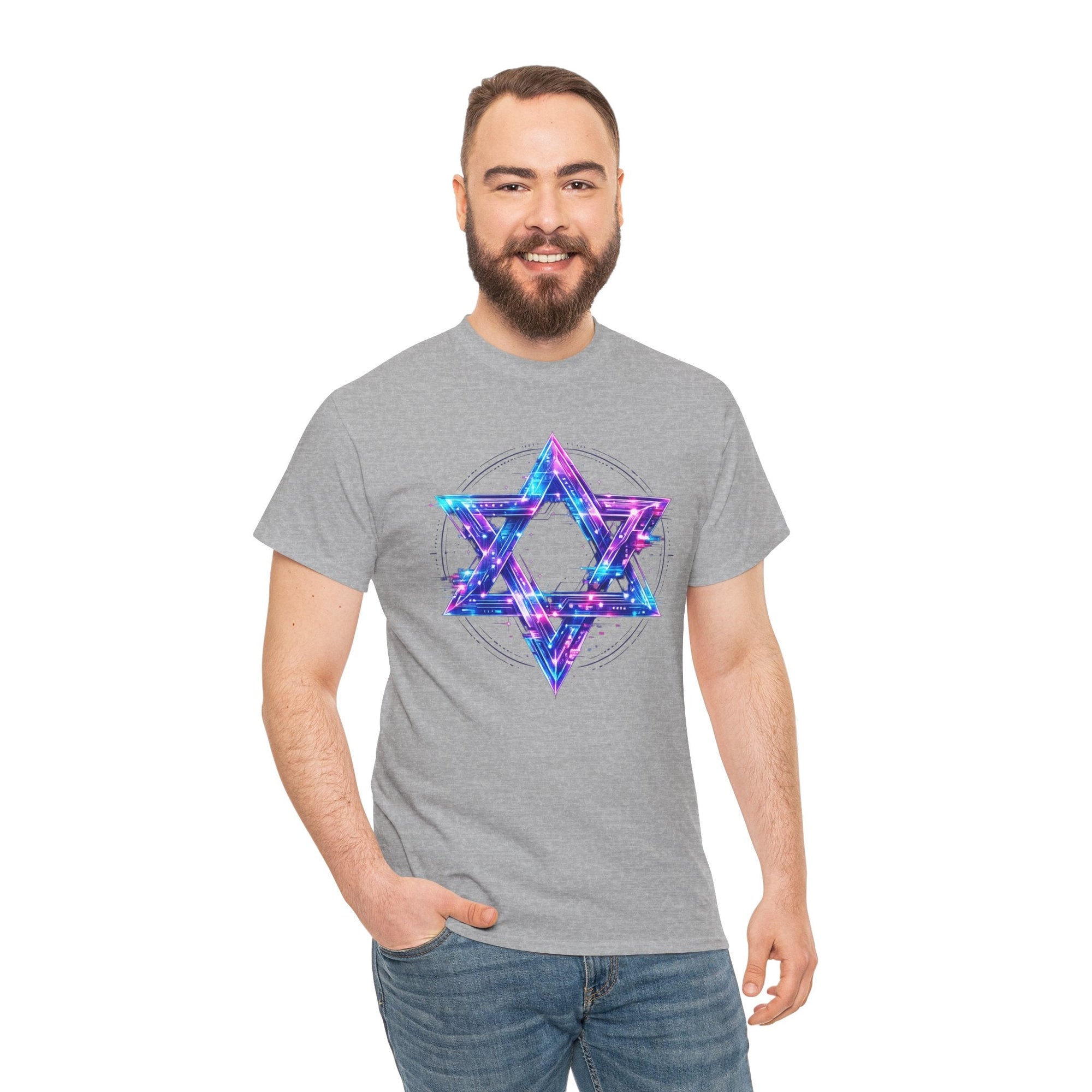 Cyber Star of David T-Shirt - Shop Israel