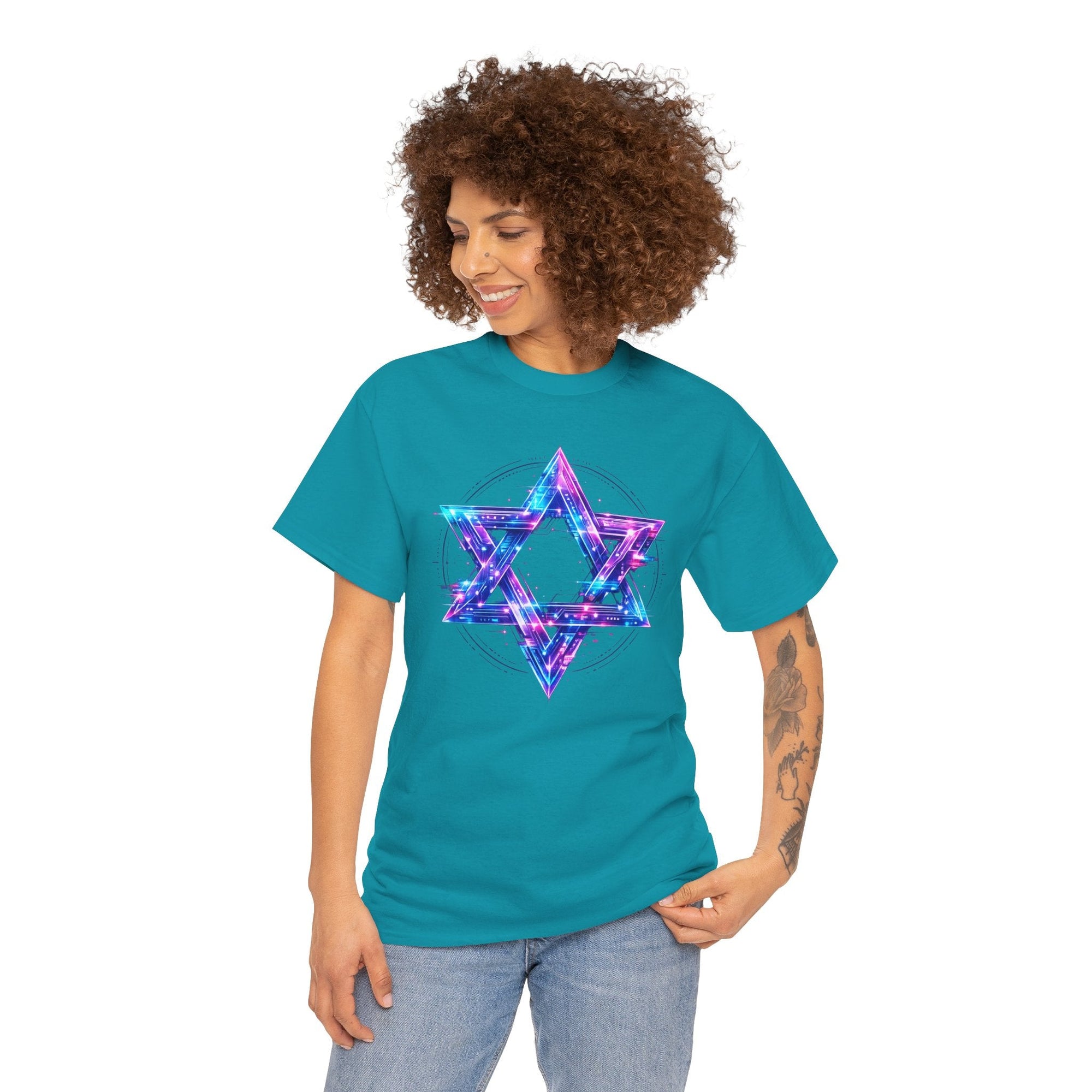 Cyber Star of David T-Shirt - Shop Israel