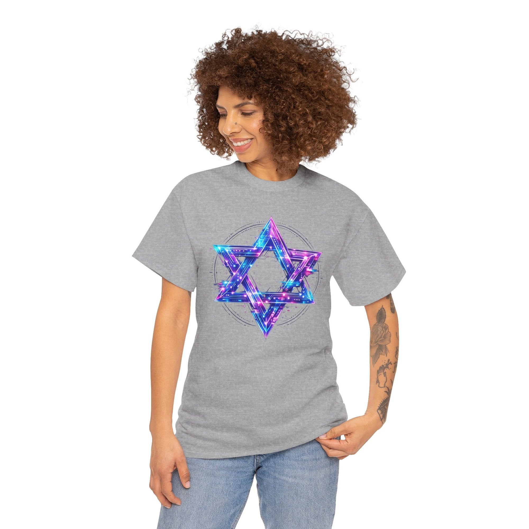 Cyber Star of David T-Shirt - Shop Israel