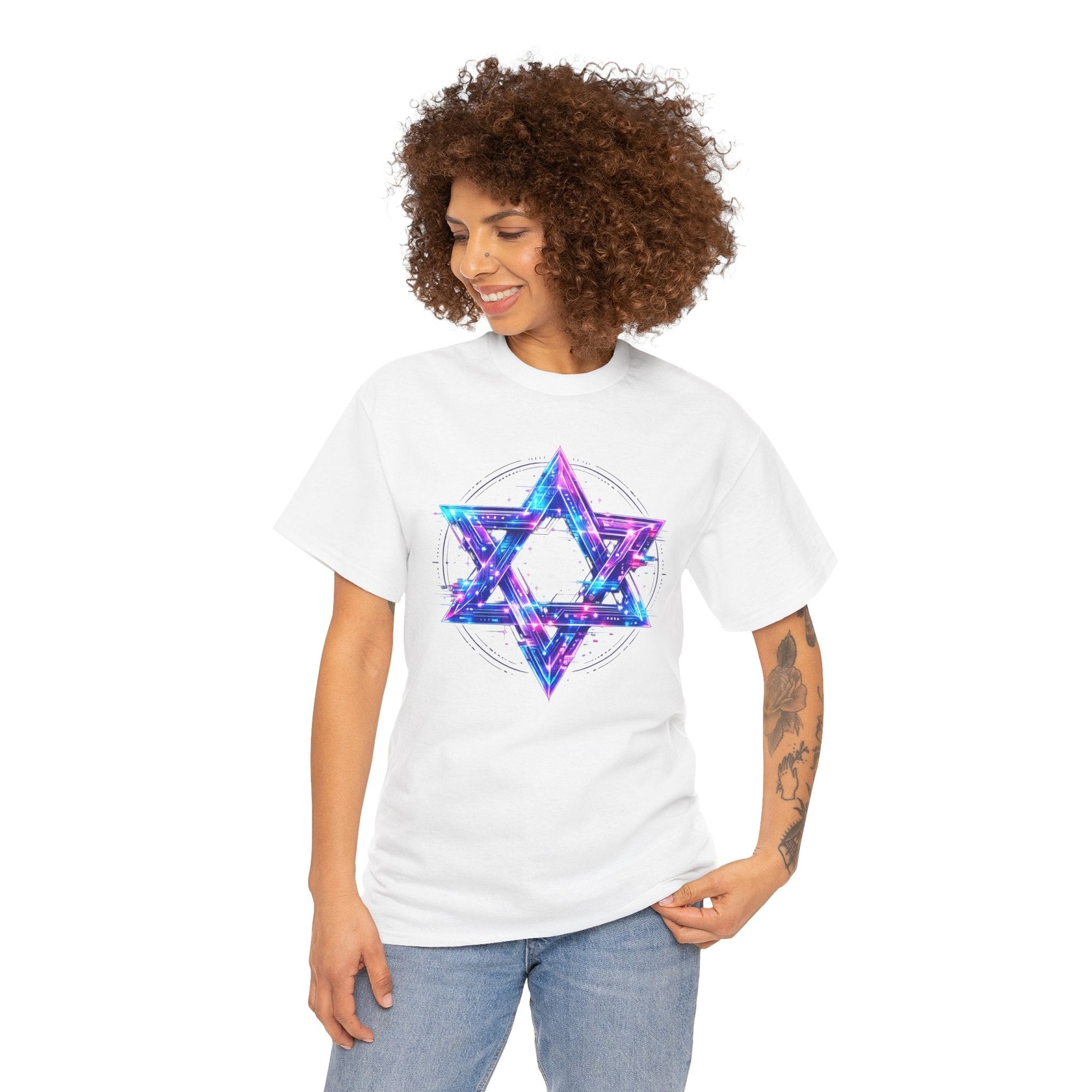 Cyber Star of David T-Shirt - Shop Israel