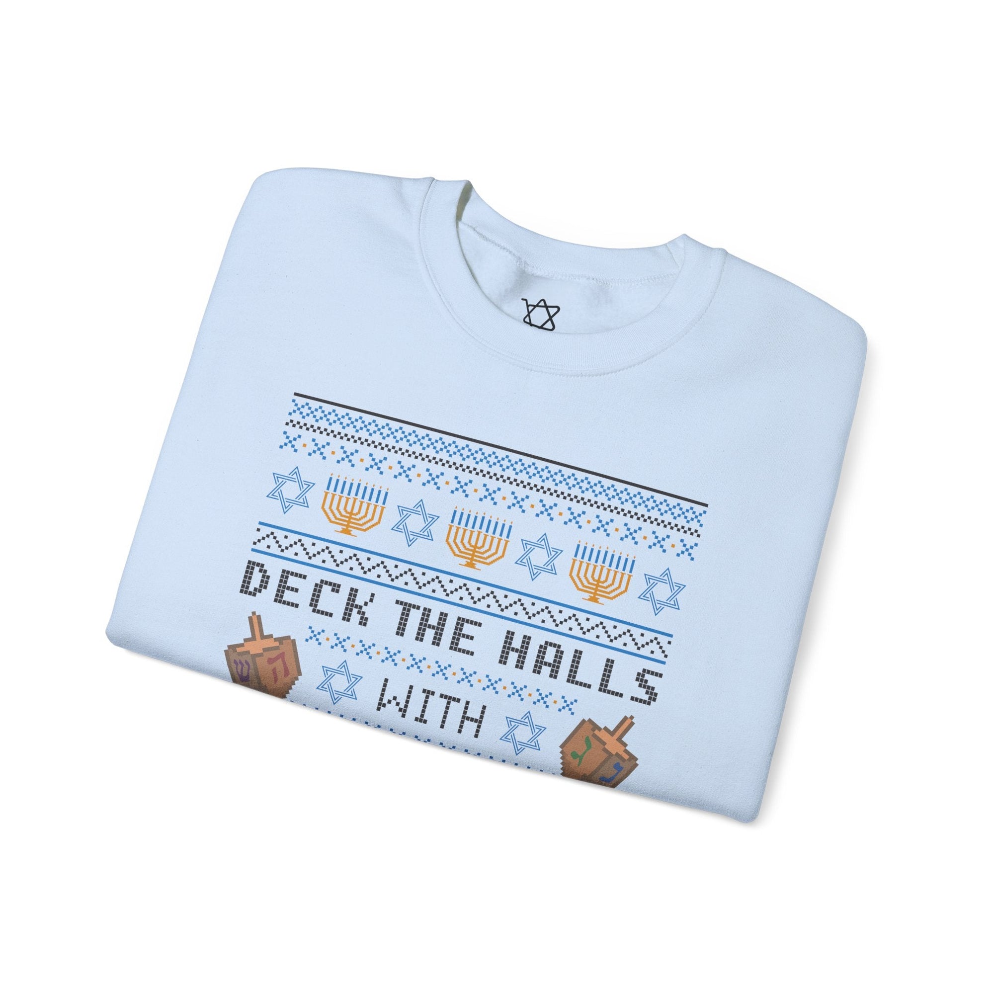 Deck the Halls Ugly Hanukkah Sweater - Shop Israel