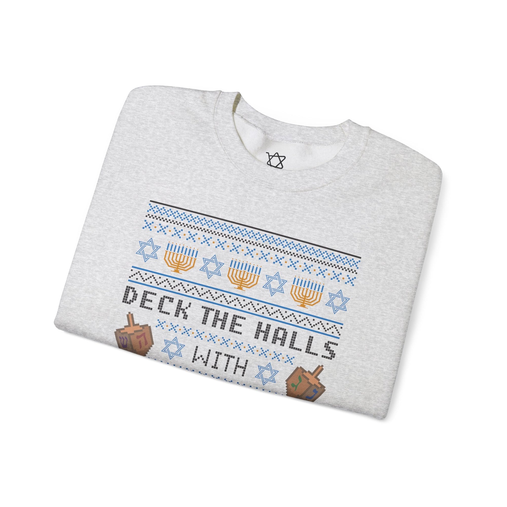 Deck the Halls Ugly Hanukkah Sweater - Shop Israel