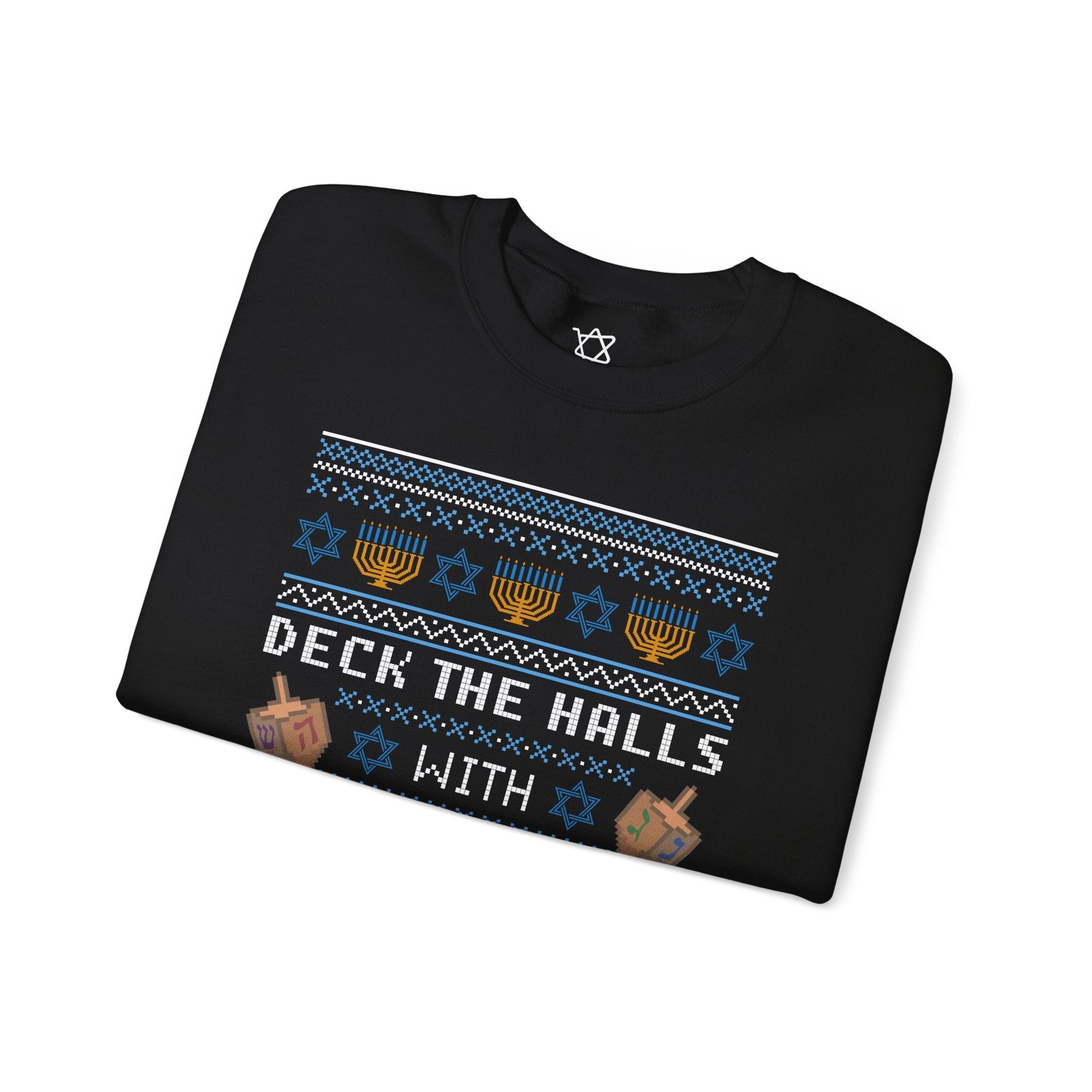 Deck the Halls Ugly Hanukkah Sweater - Shop Israel