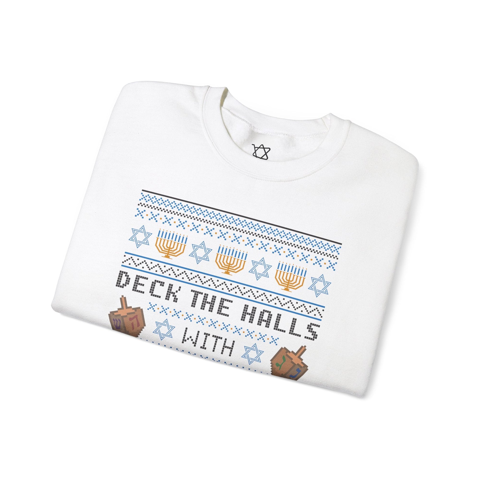 Deck the Halls Ugly Hanukkah Sweater - Shop Israel