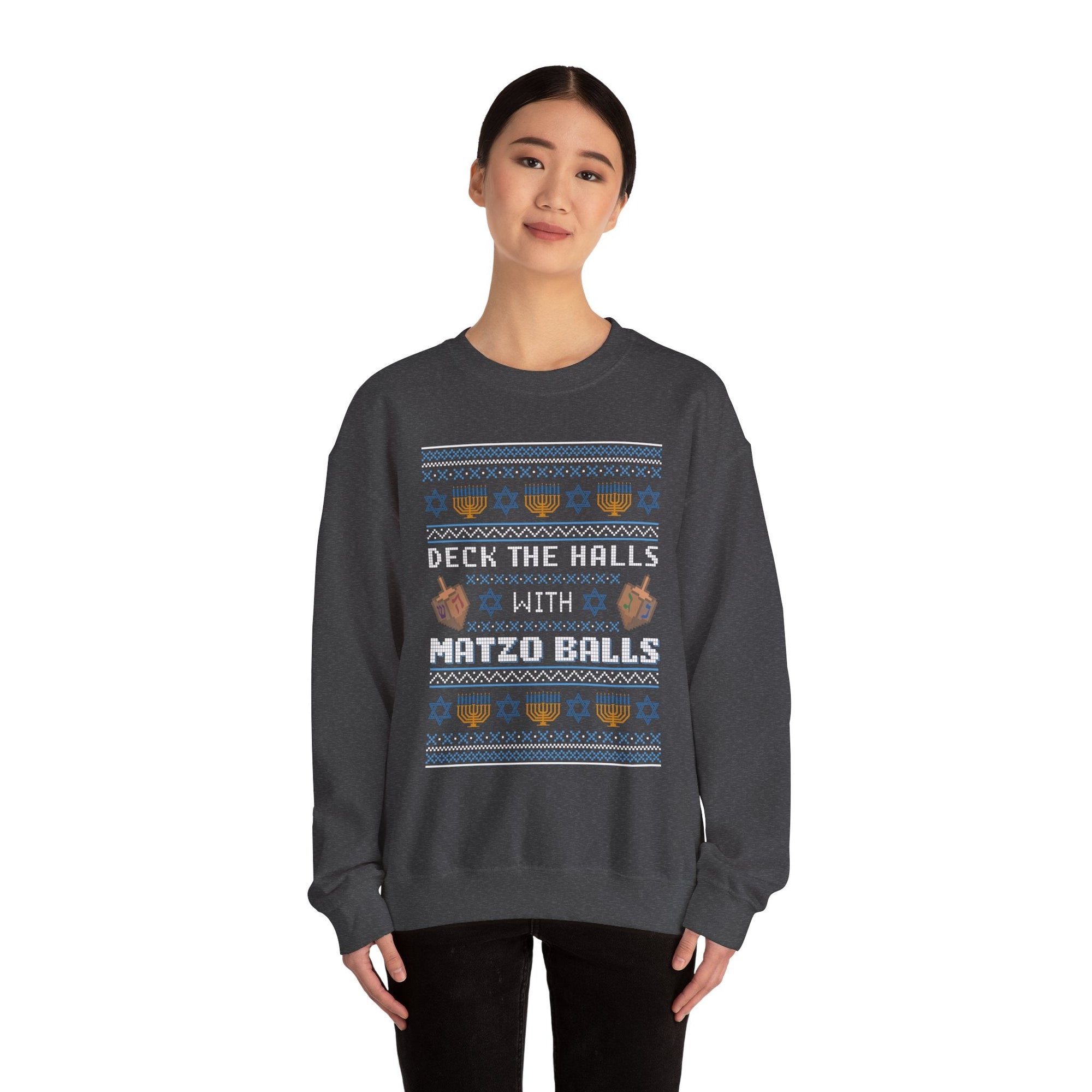 Deck the Halls Ugly Hanukkah Sweater - Shop Israel