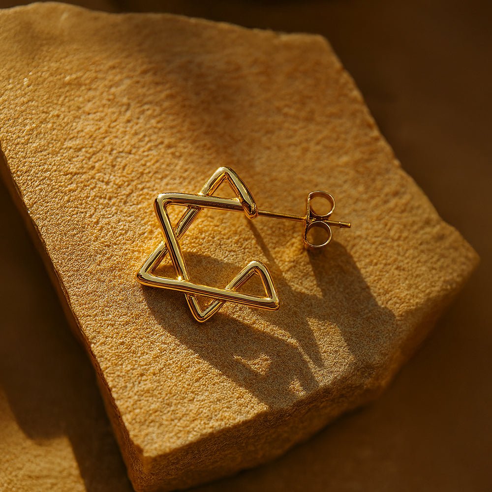 Delicate Star of David Stud Earrings - Shop Israel