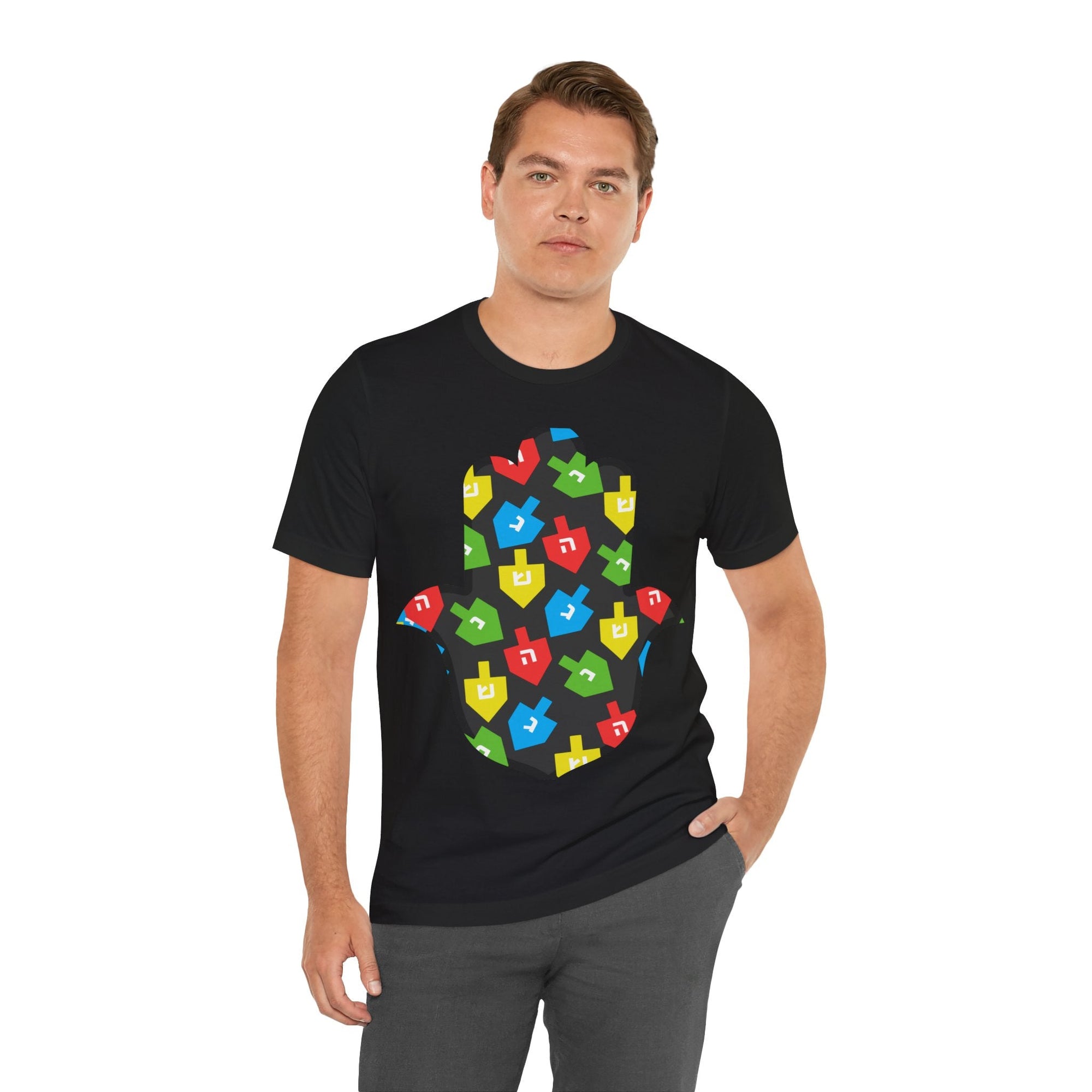 Dreidel Hamsa T-Shirt - Shop Israel