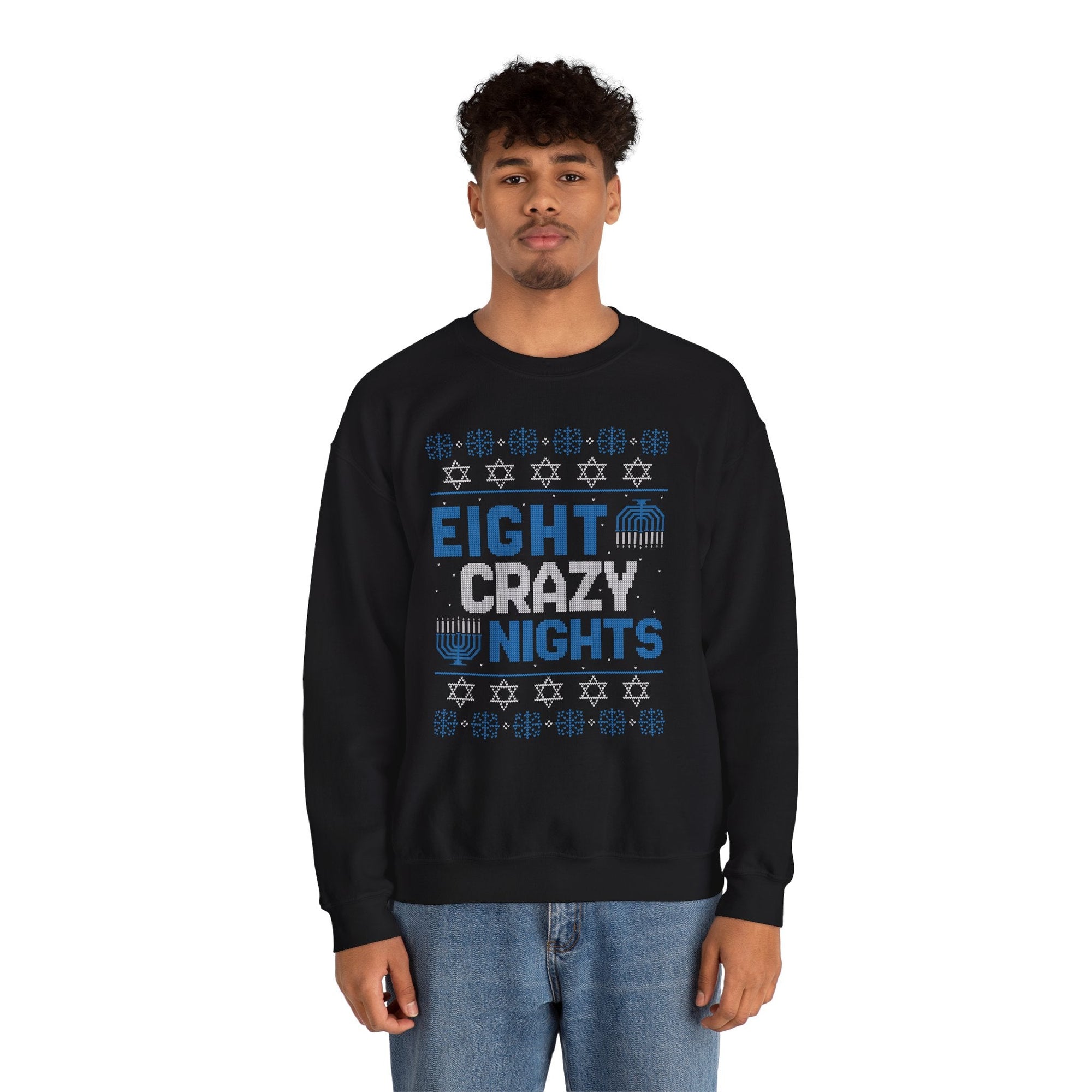 Eight Crazy Nights Ugly Hanukkah Sweater - Shop Israel