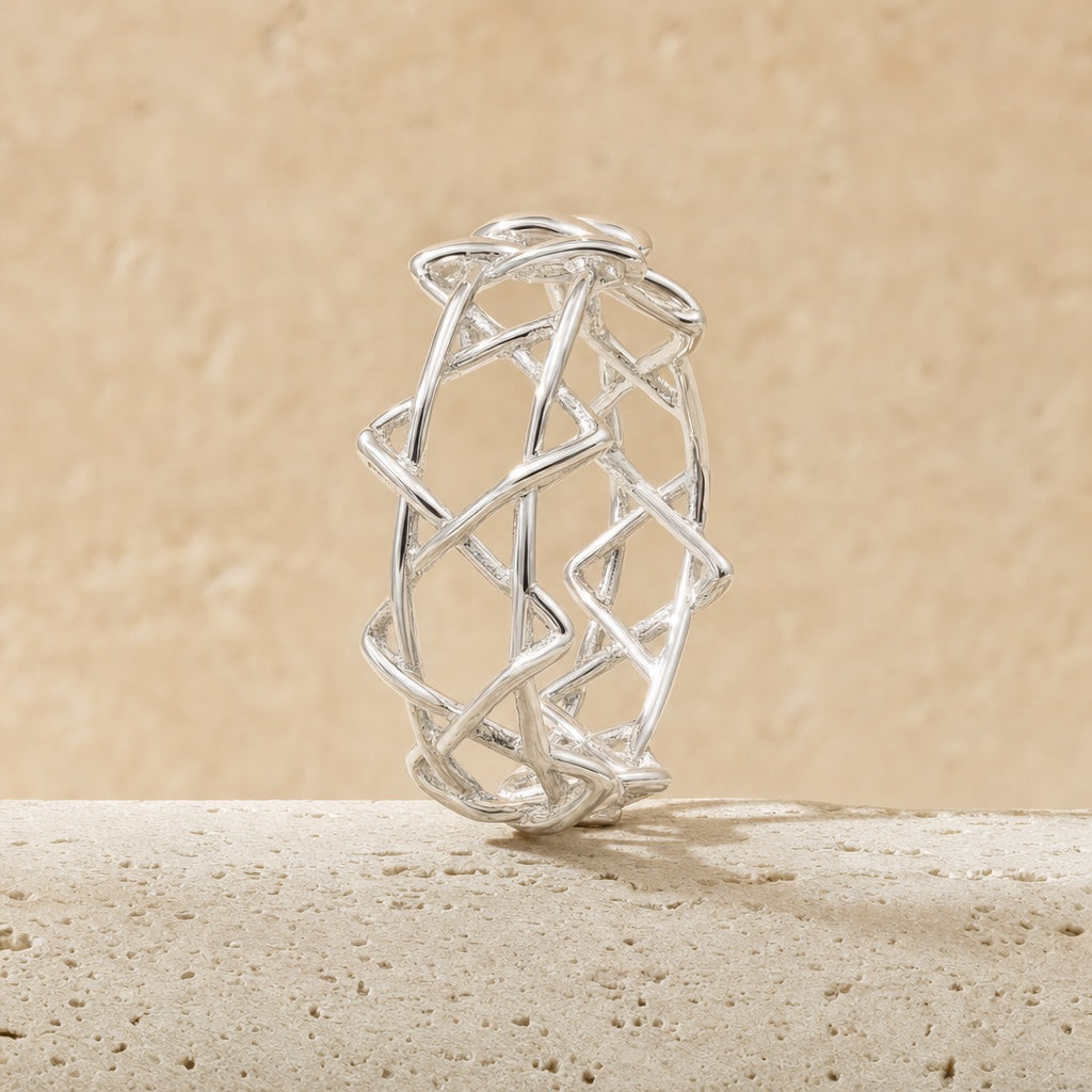 Eternal Star of David Ring, editorial close-up