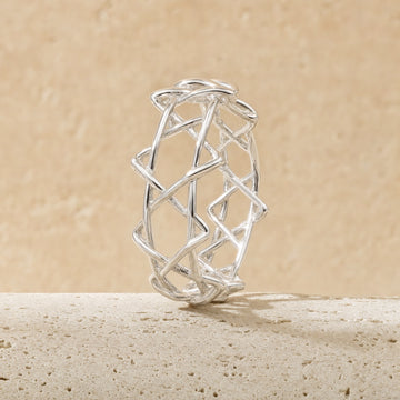 Eternal Star of David Ring, editorial close-up