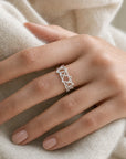 Eternal Star of David Ring worn on her hand