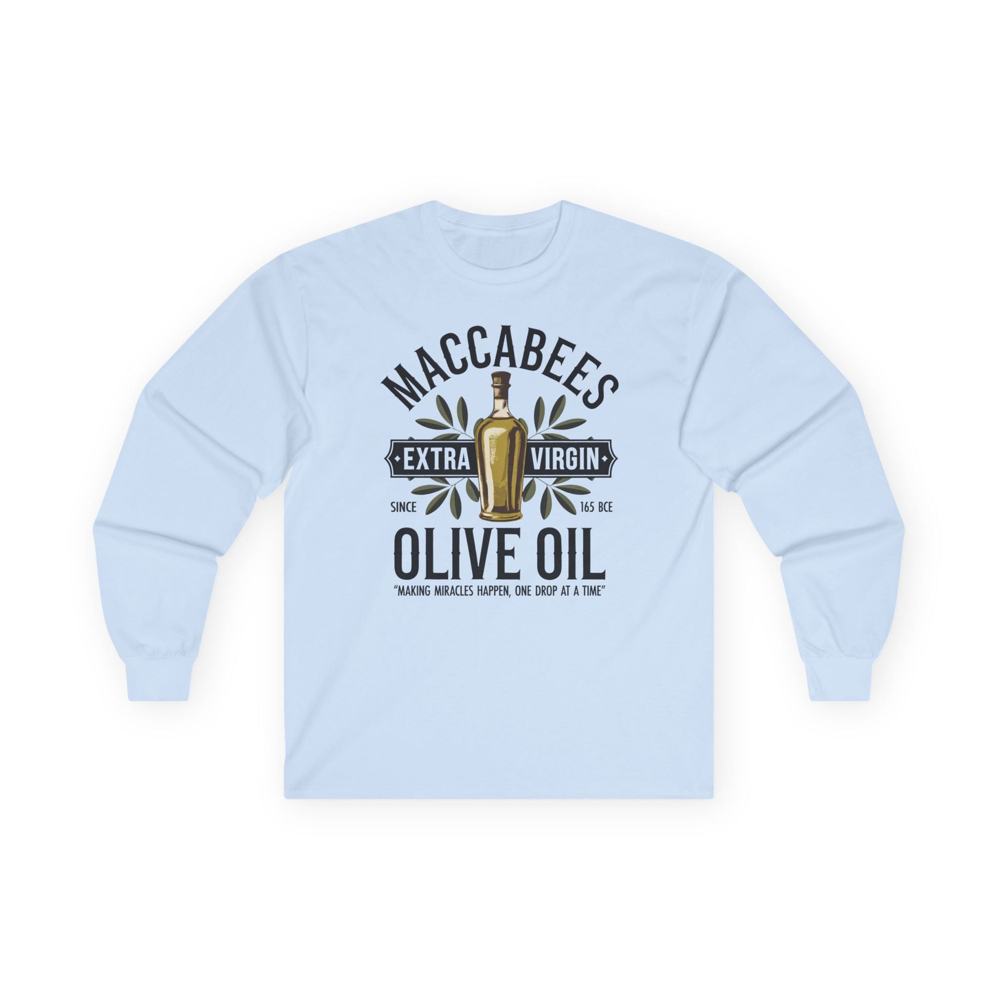 Extra Virgin Olive Oil Long Sleeve T-Shirt - Shop Israel