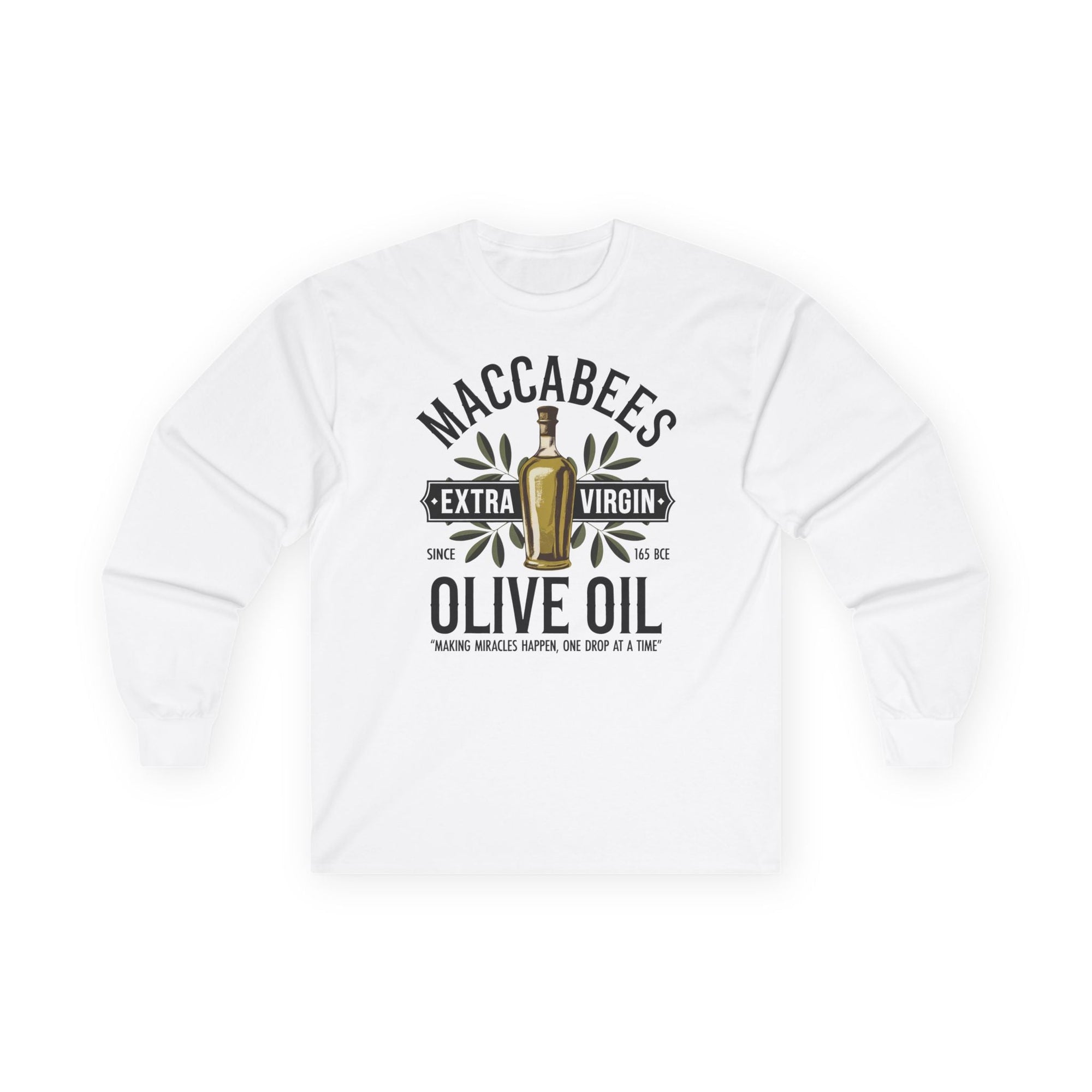 Extra Virgin Olive Oil Long Sleeve T-Shirt - Shop Israel