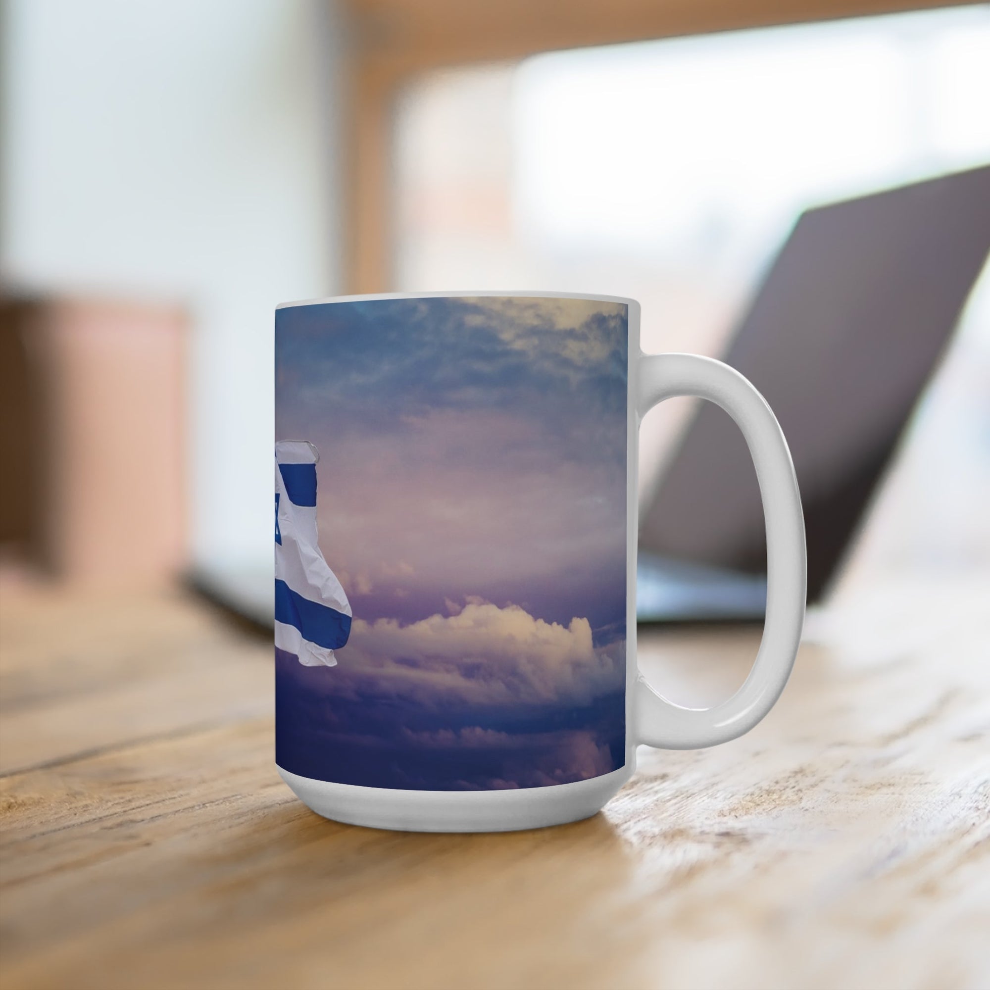 Flag in the Sky Ceramic Mug - Shop Israel