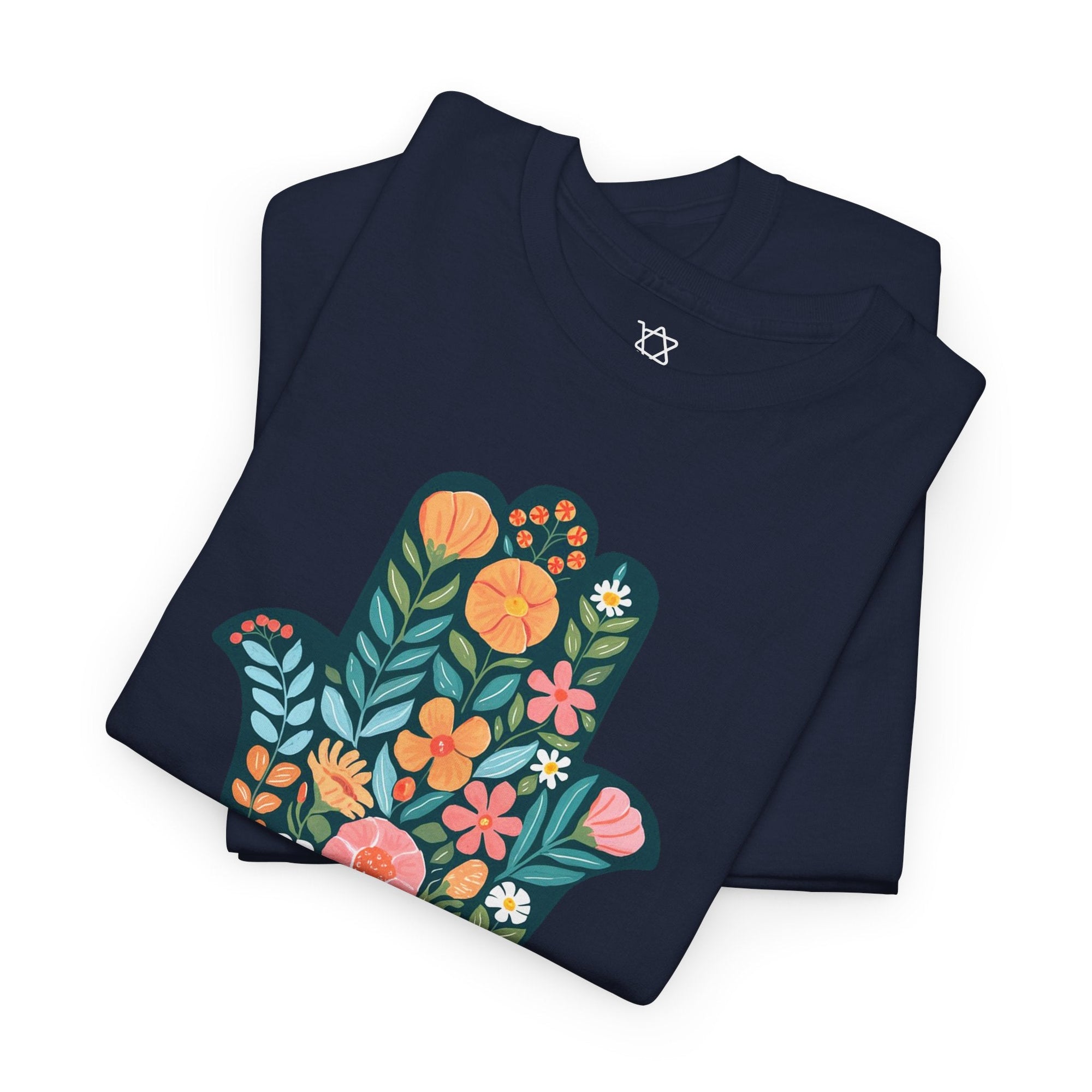 Flower Hamsa T-Shirt - Shop Israel