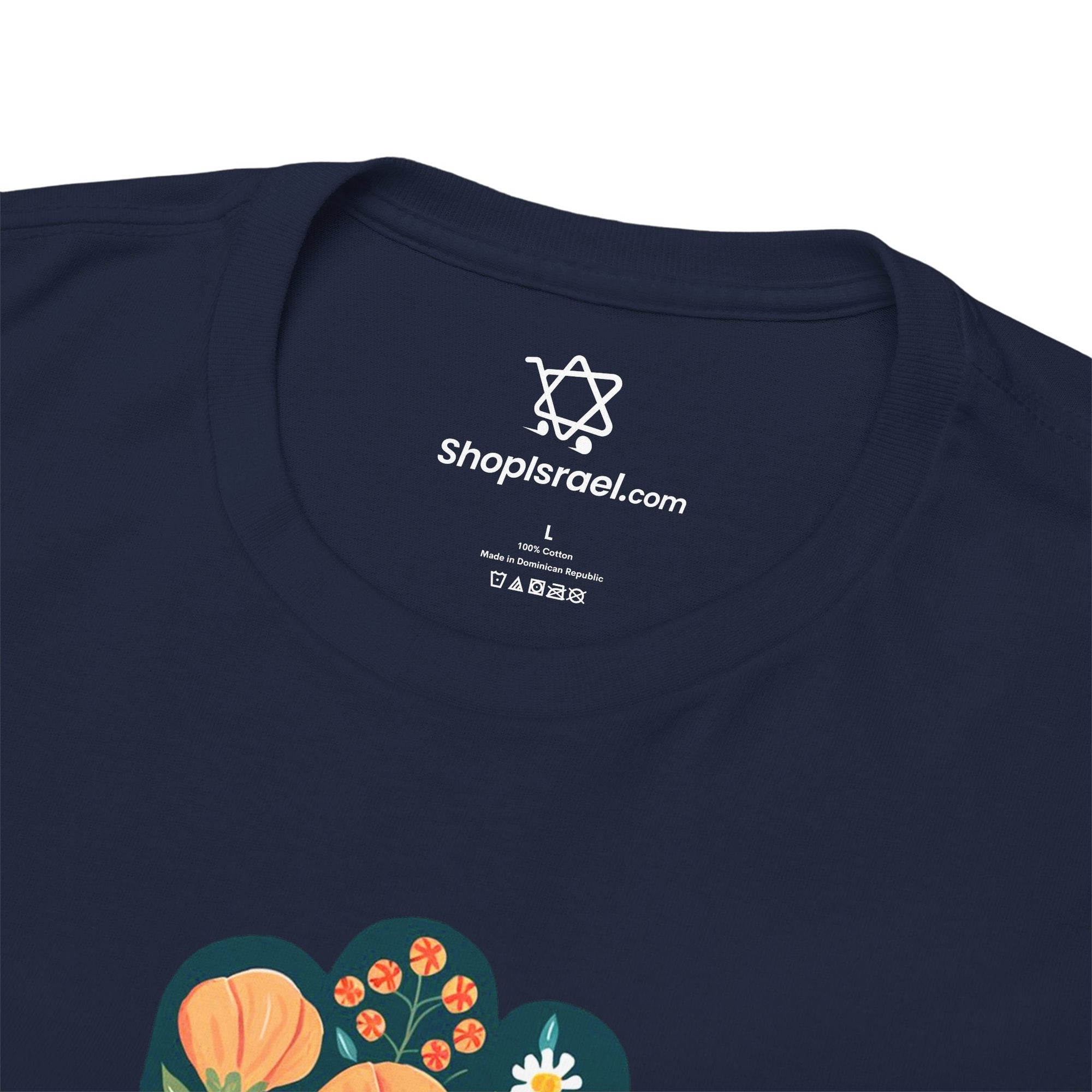 Flower Hamsa T-Shirt - Shop Israel