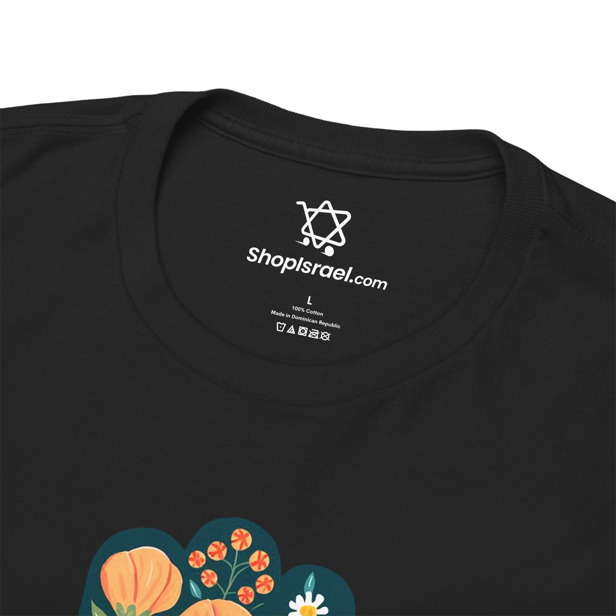 Flower Hamsa T-Shirt - Shop Israel