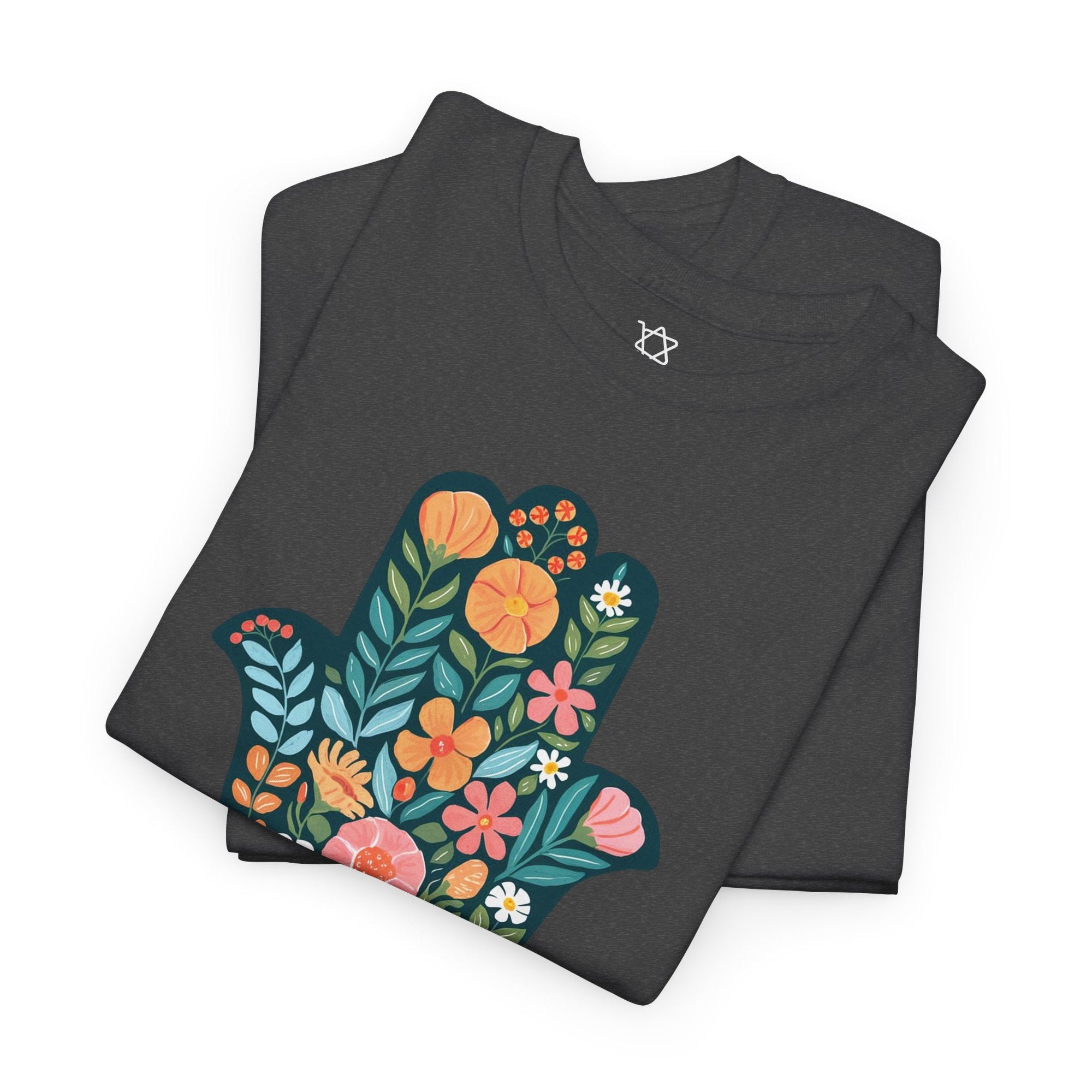 Flower Hamsa T-Shirt - Shop Israel