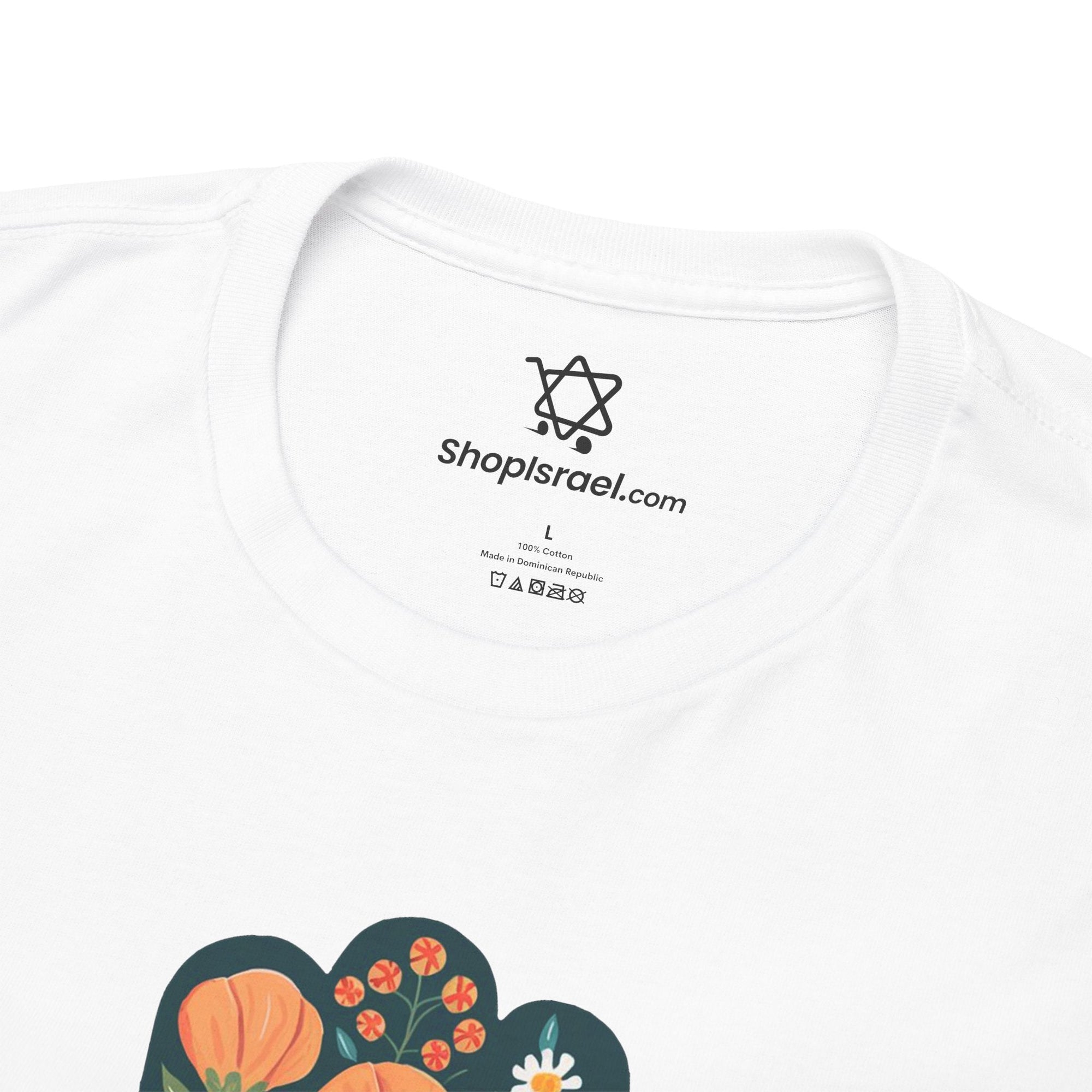 Flower Hamsa T-Shirt - Shop Israel