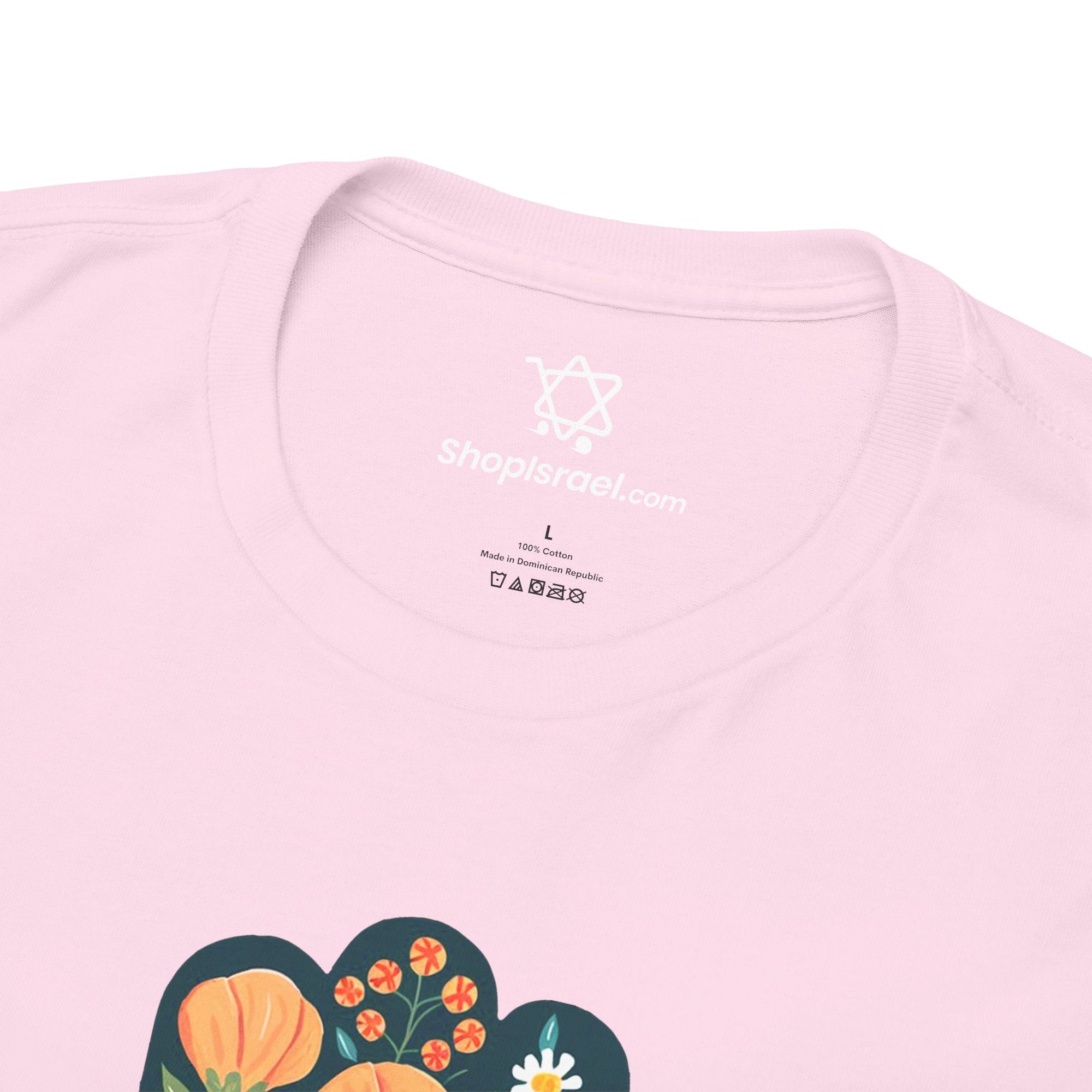 Flower Hamsa T-Shirt - Shop Israel