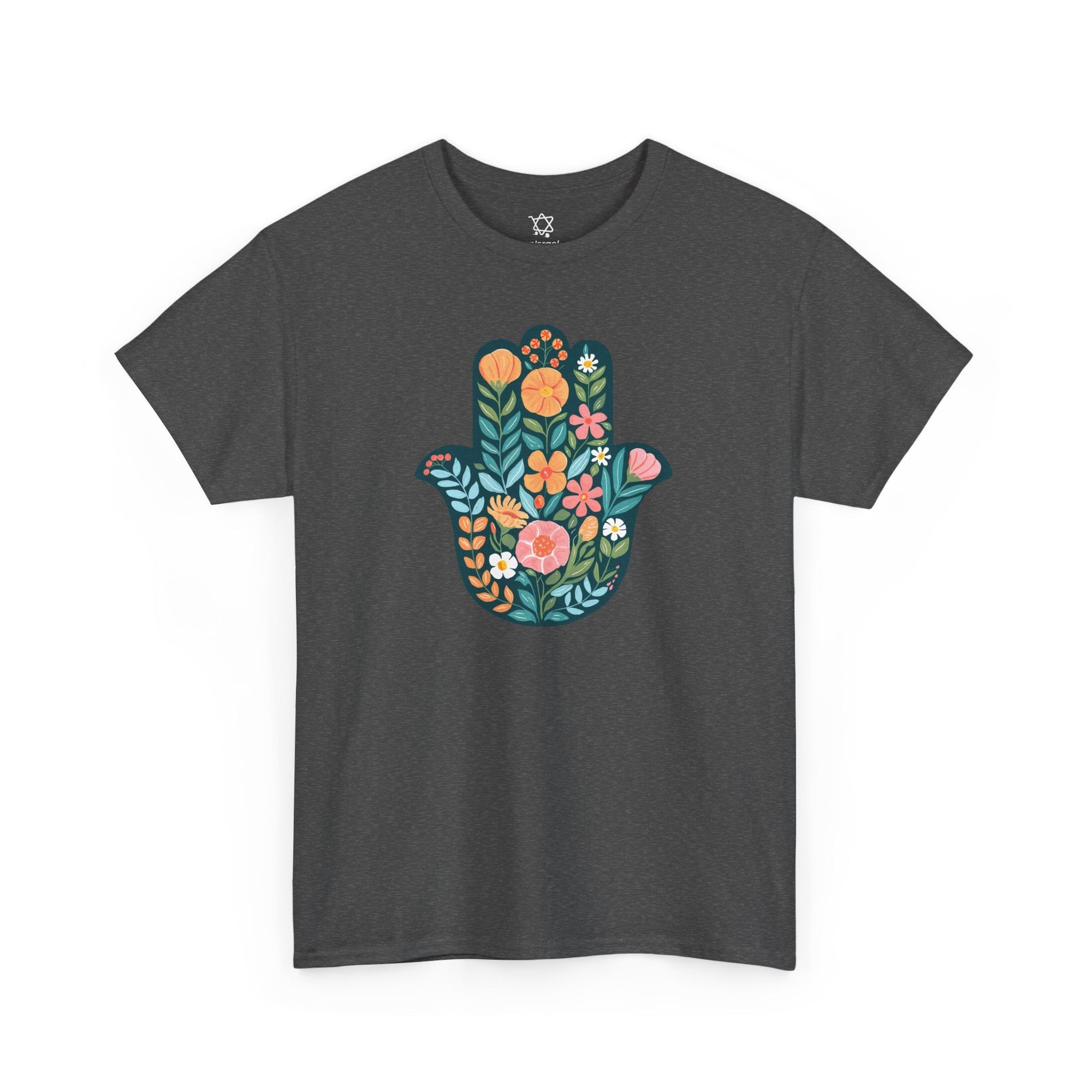 Flower Hamsa T-Shirt - Shop Israel