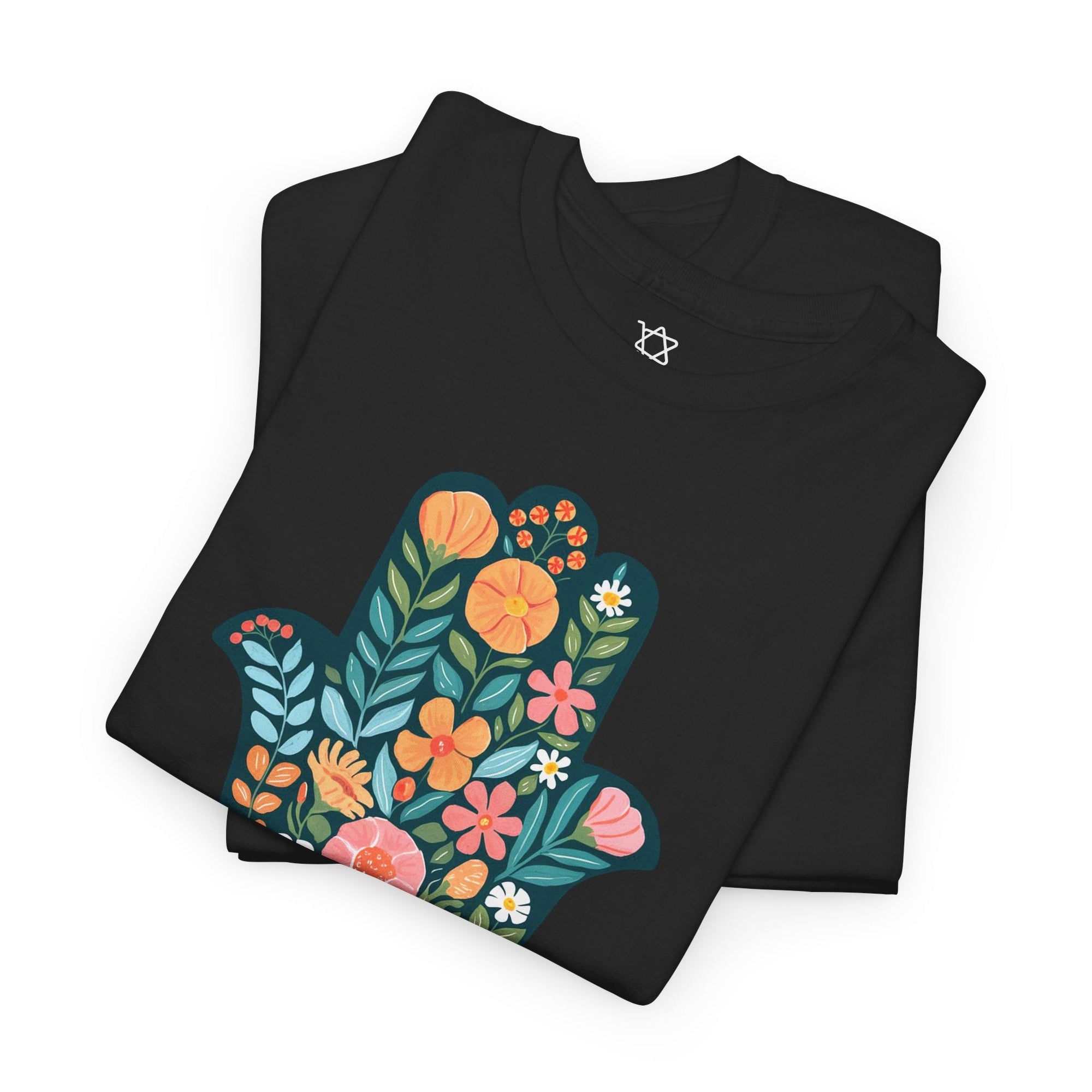 Flower Hamsa T-Shirt - Shop Israel
