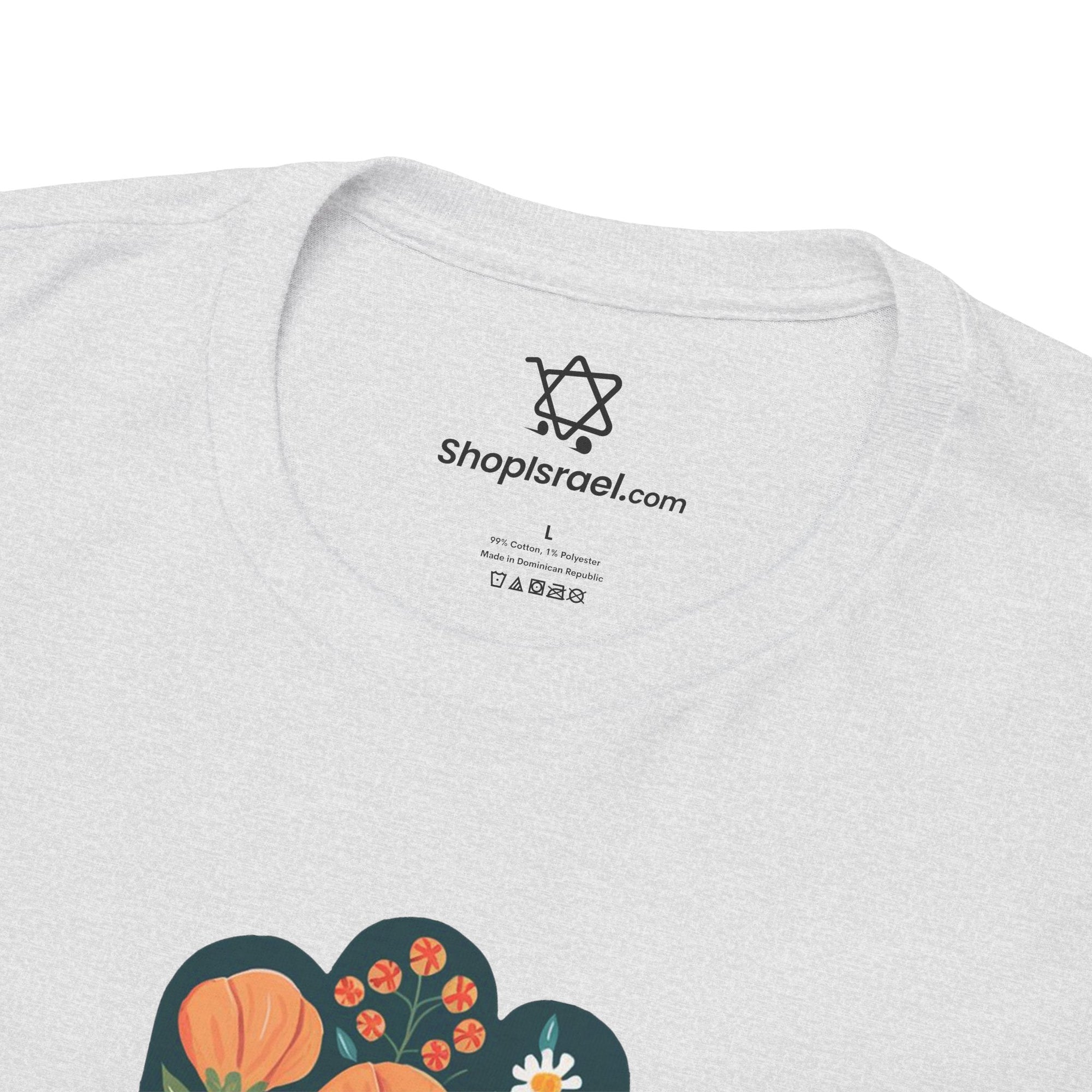 Flower Hamsa T-Shirt - Shop Israel