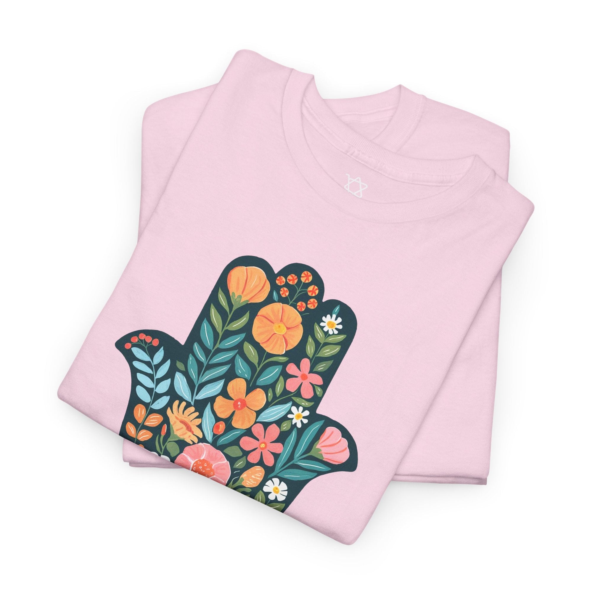 Flower Hamsa T-Shirt - Shop Israel