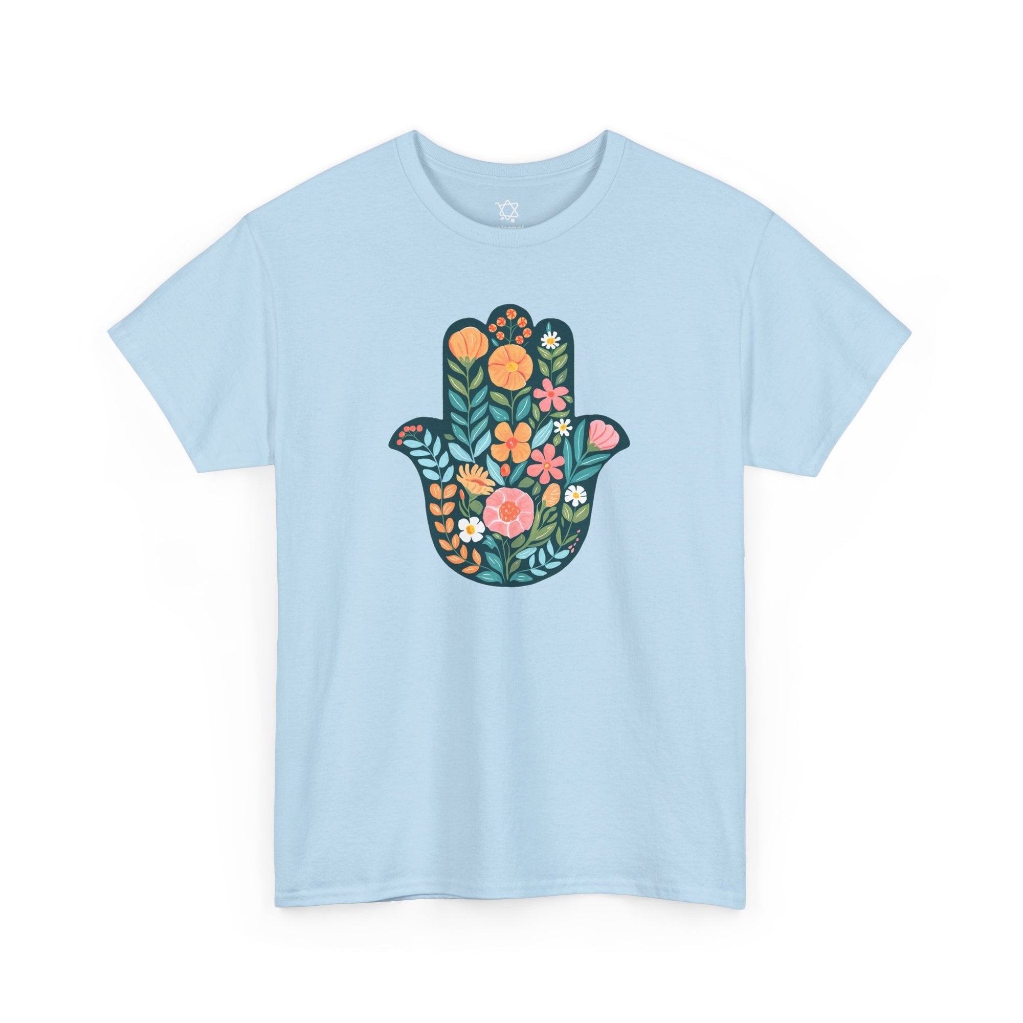 Flower Hamsa T-Shirt - Shop Israel