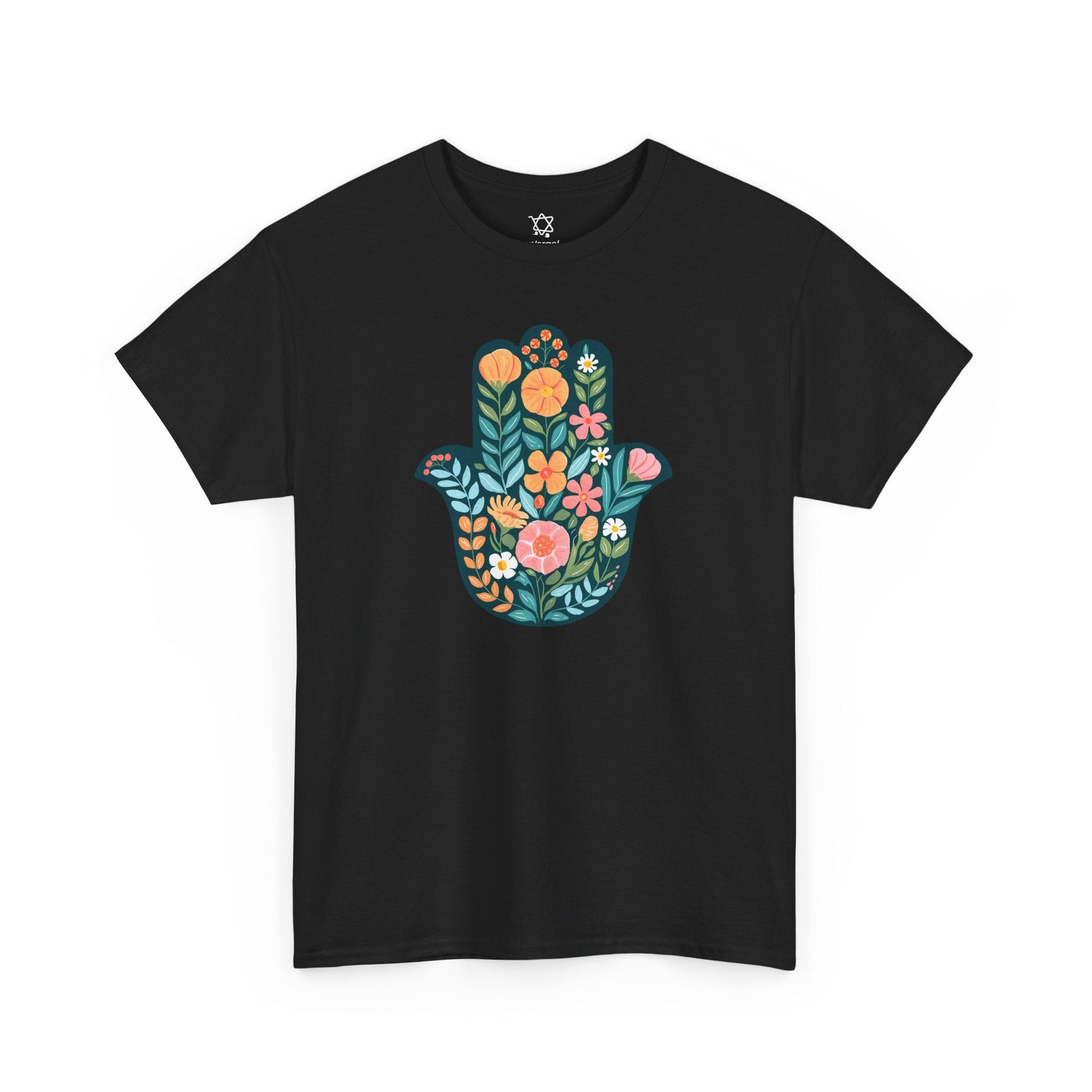 Flower Hamsa T-Shirt - Shop Israel