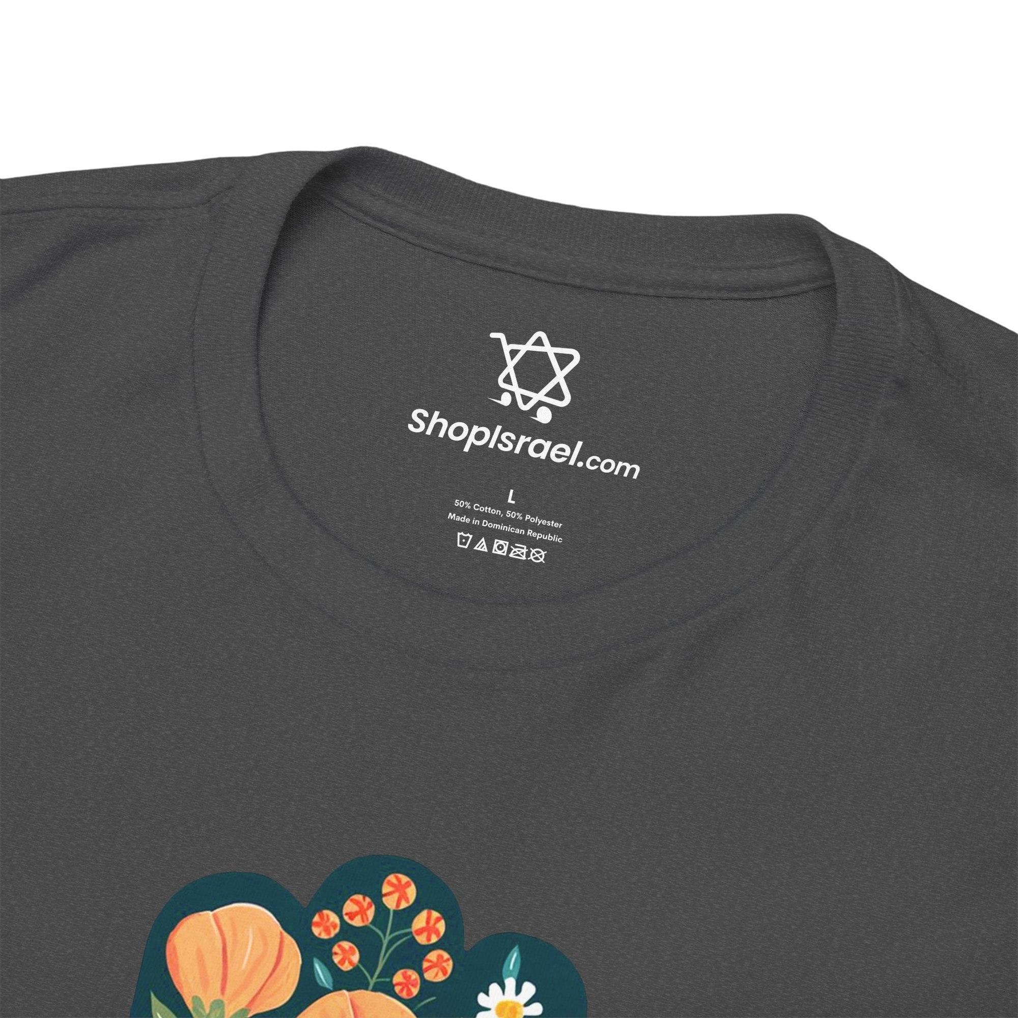 Flower Hamsa T-Shirt - Shop Israel