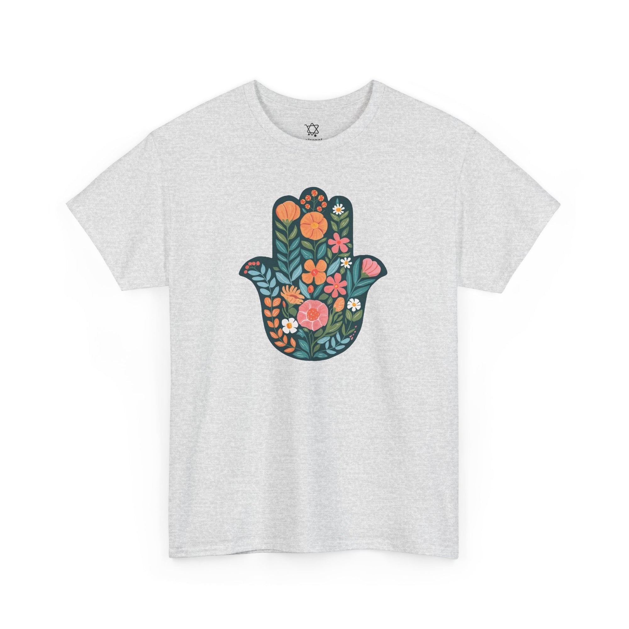 Flower Hamsa T-Shirt - Shop Israel