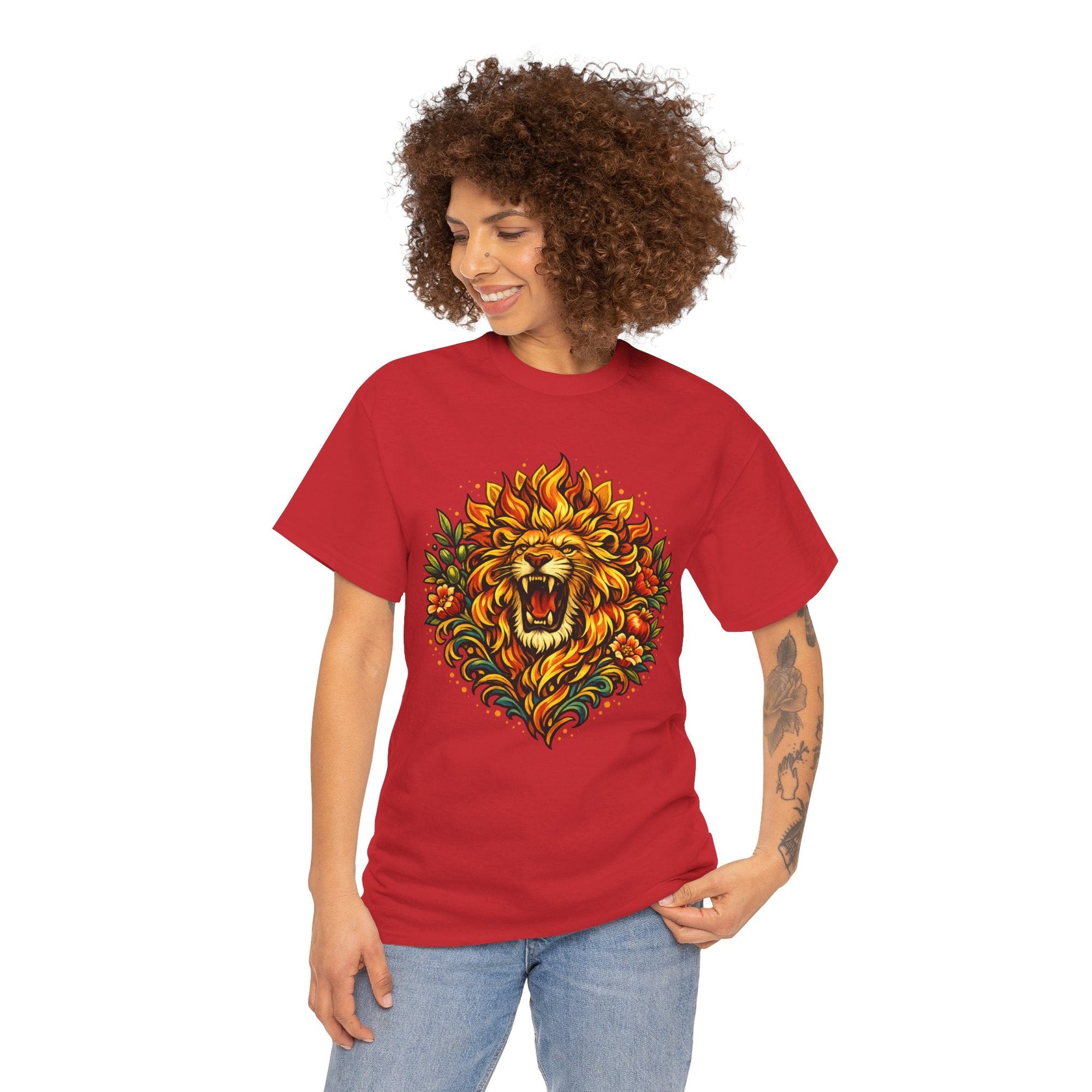Flower Lion T-Shirt - Shop Israel