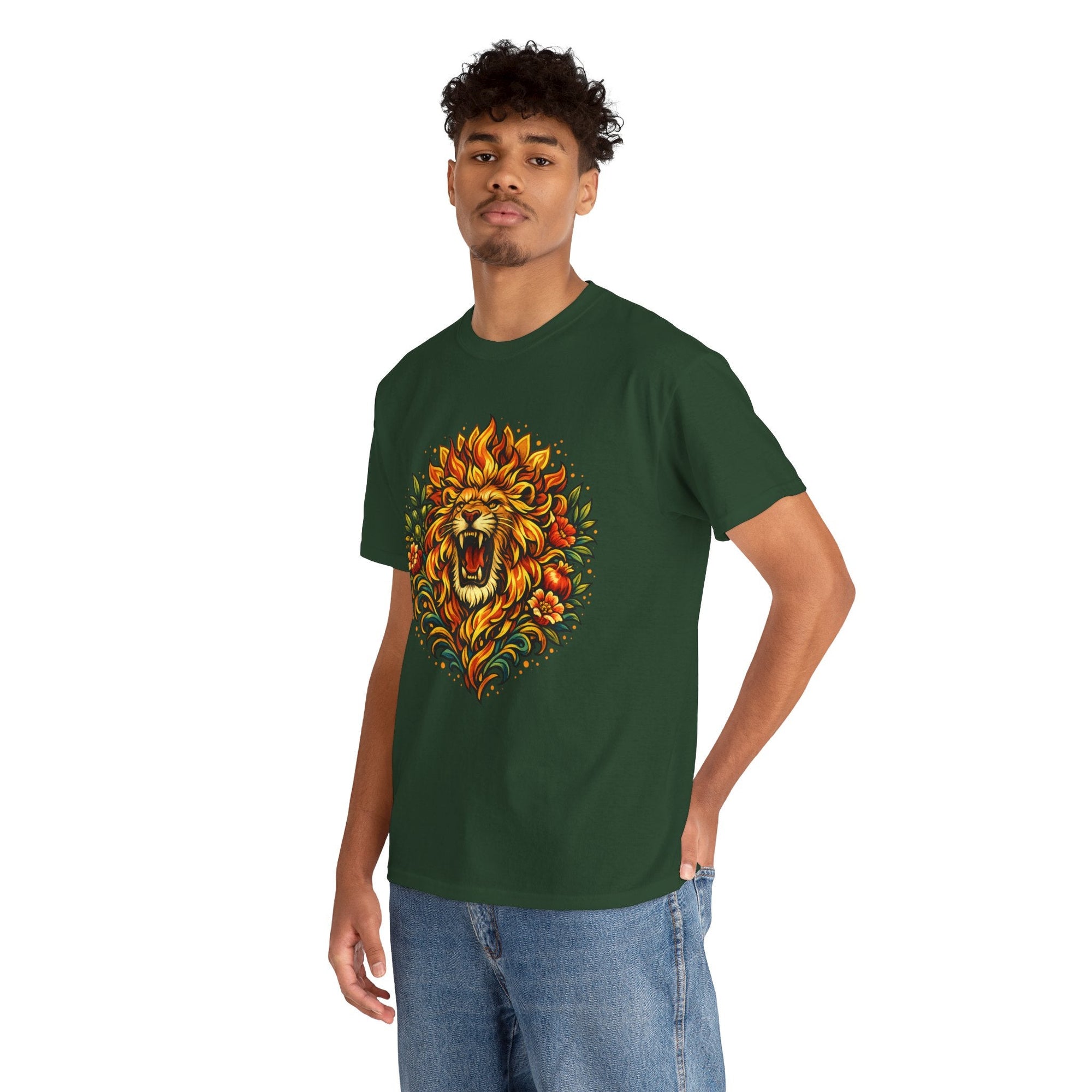 Flower Lion T-Shirt - Shop Israel