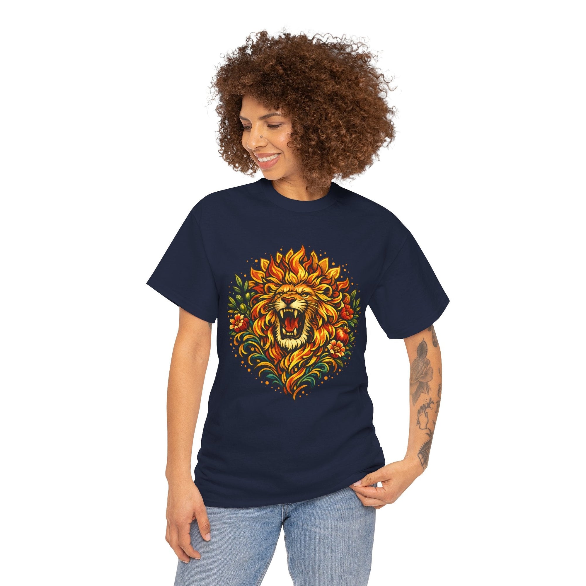 Flower Lion T-Shirt - Shop Israel