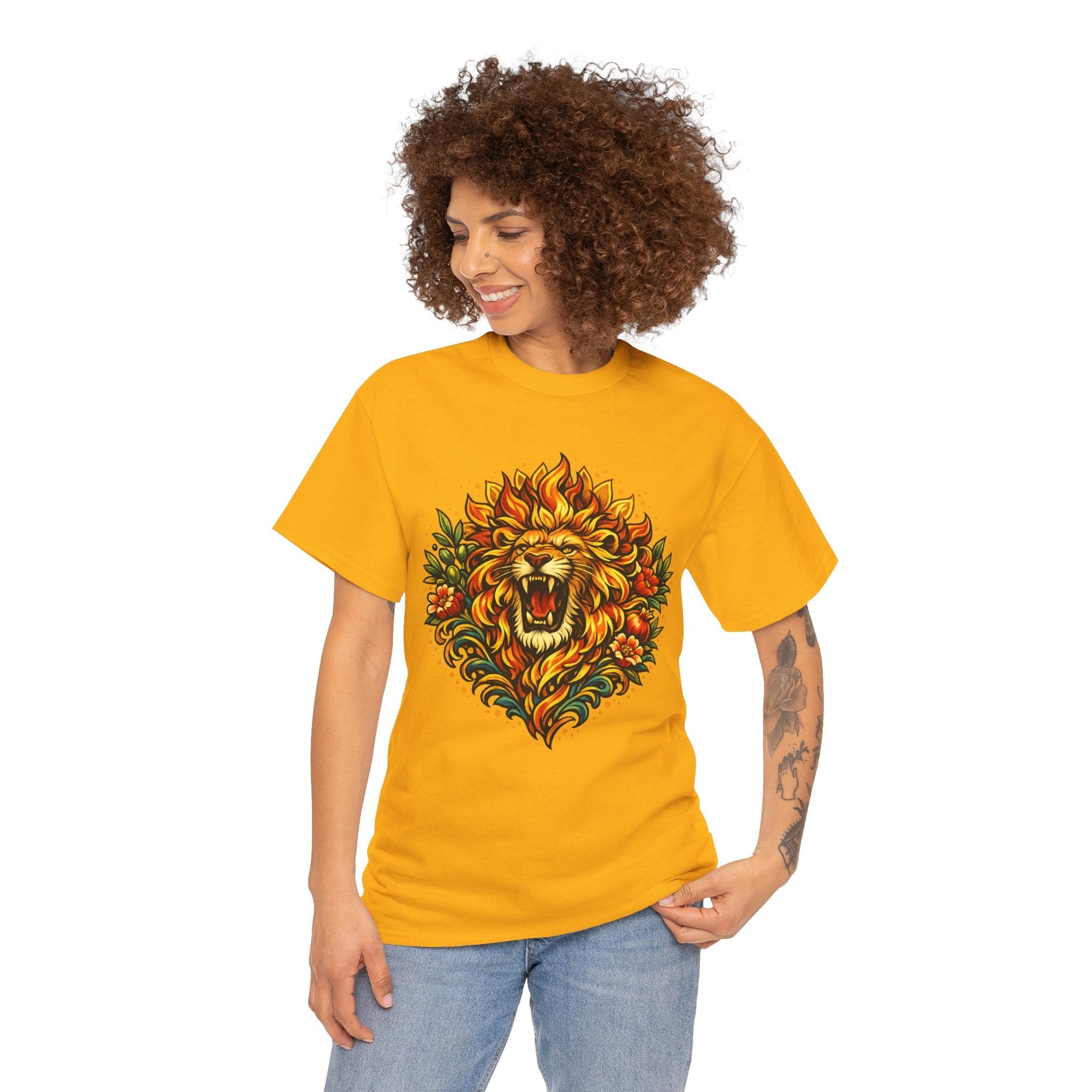 Flower Lion T-Shirt - Shop Israel