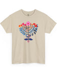 Flower Menorah T-Shirt - Shop Israel