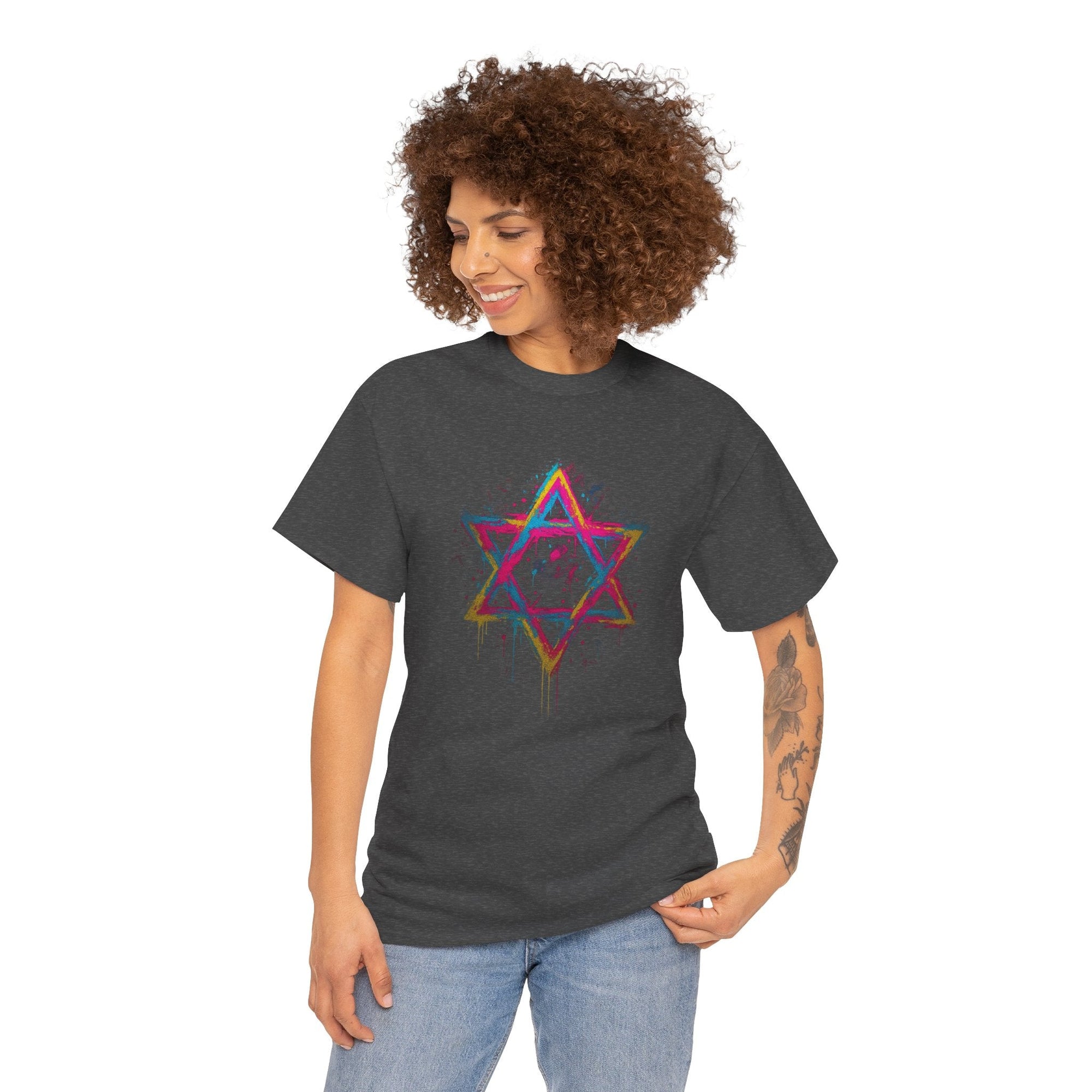 Graffiti Star of David T-Shirt - Shop Israel