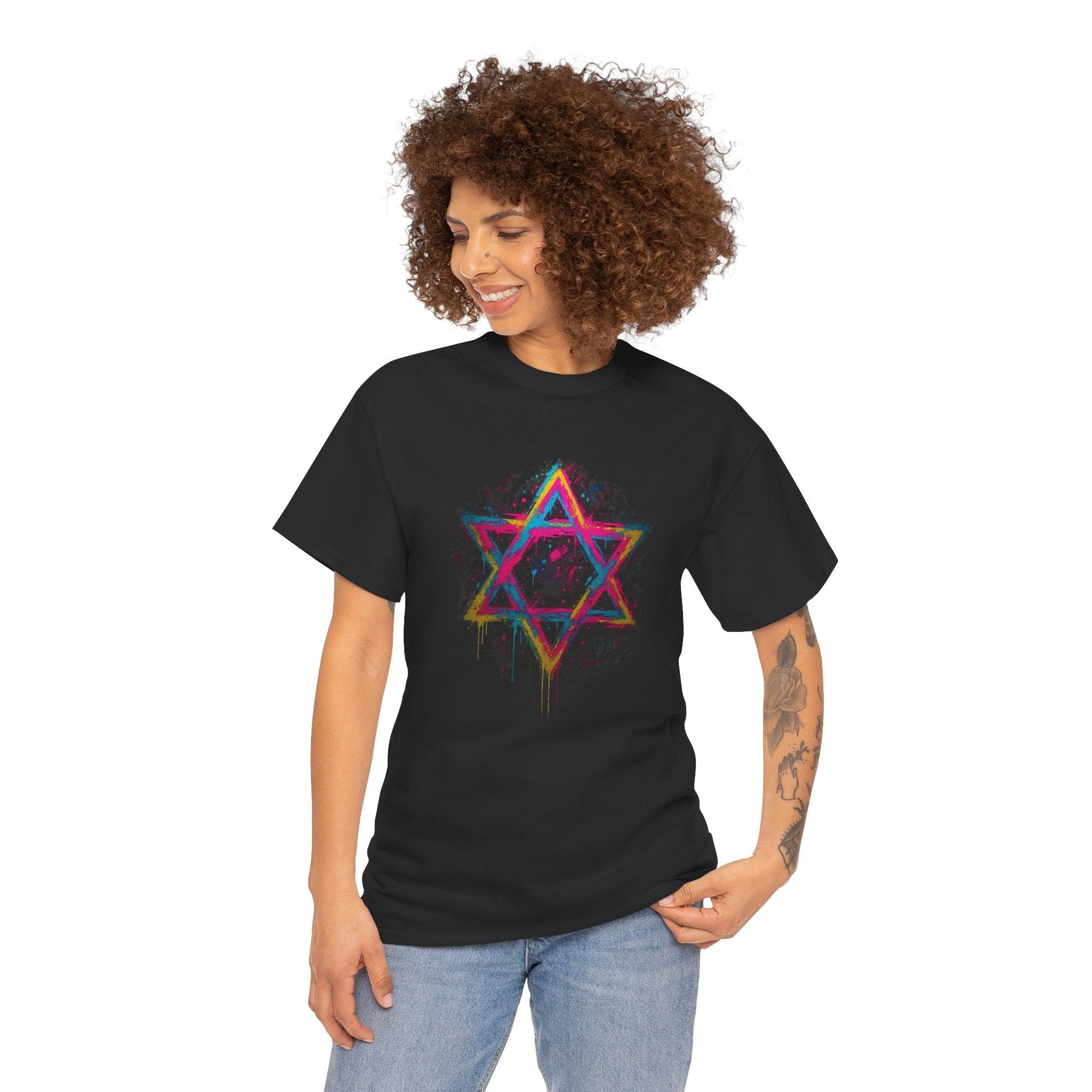 Graffiti Star of David T-Shirt - Shop Israel
