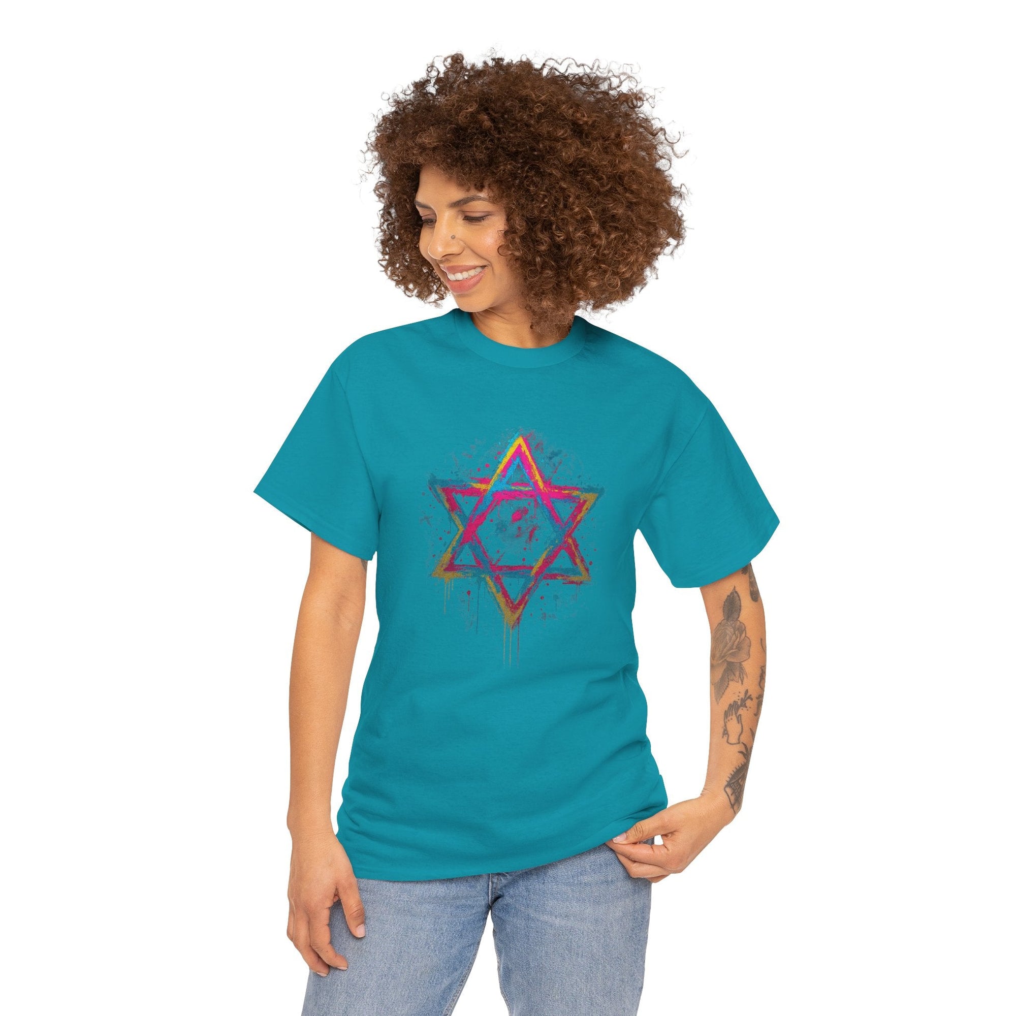 Graffiti Star of David T-Shirt - Shop Israel
