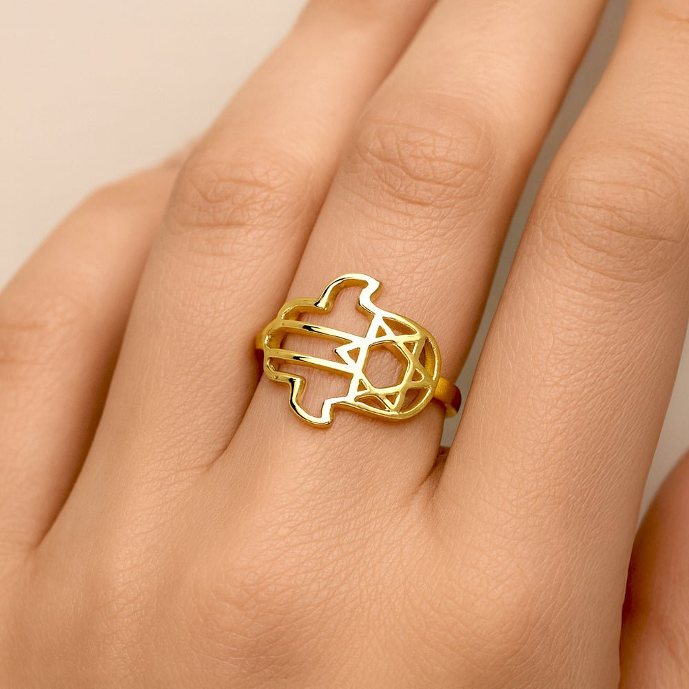Hamsa Star Ring - Shop Israel