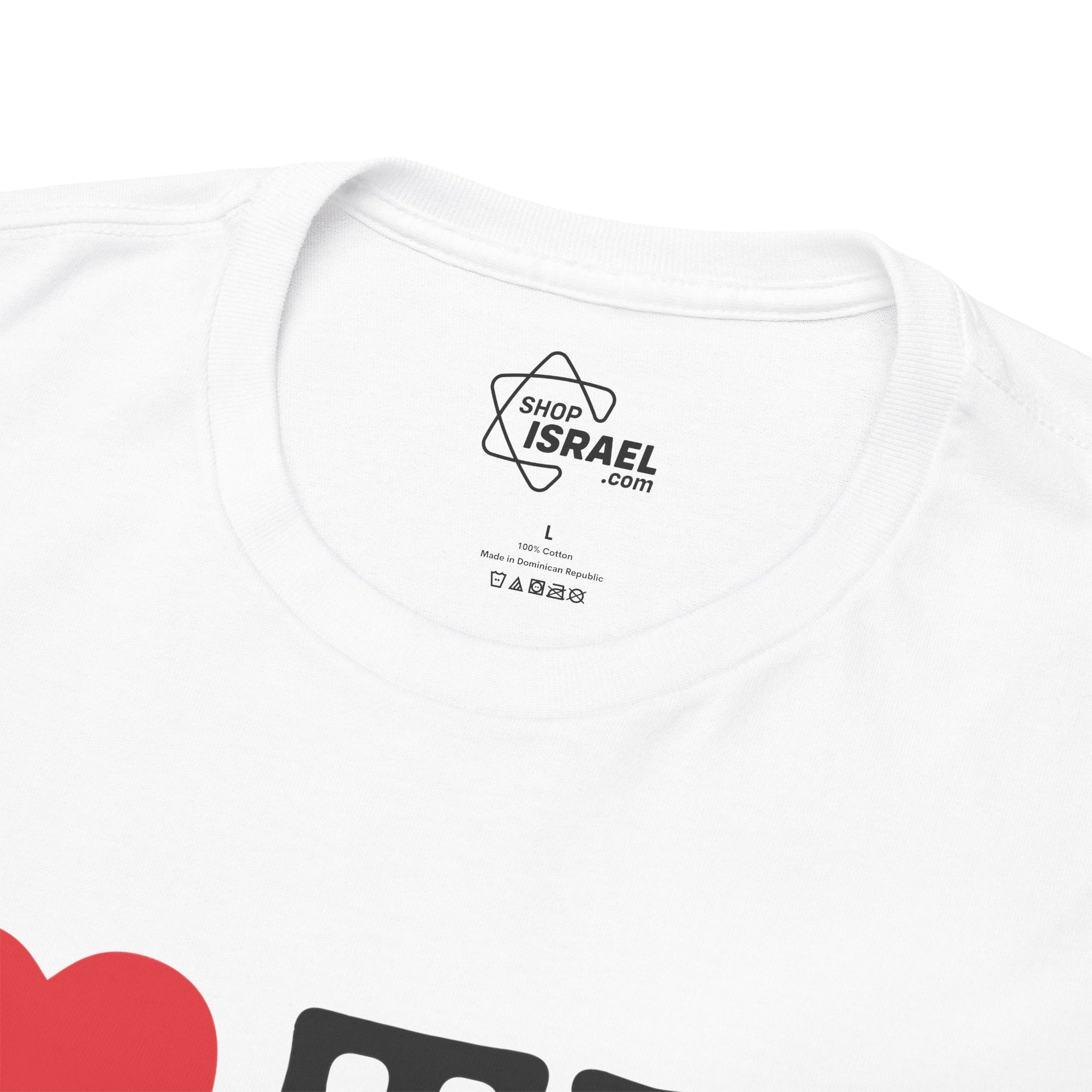 I Love TLV Cotton Tee - Shop Israel