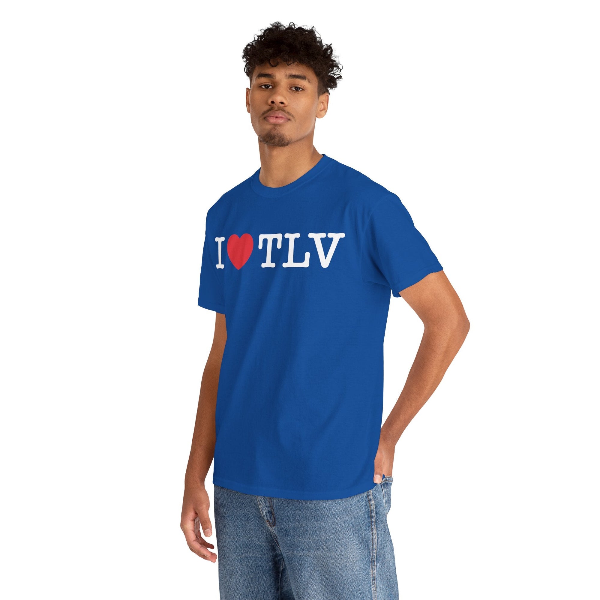 I Love TLV Cotton Tee - Shop Israel