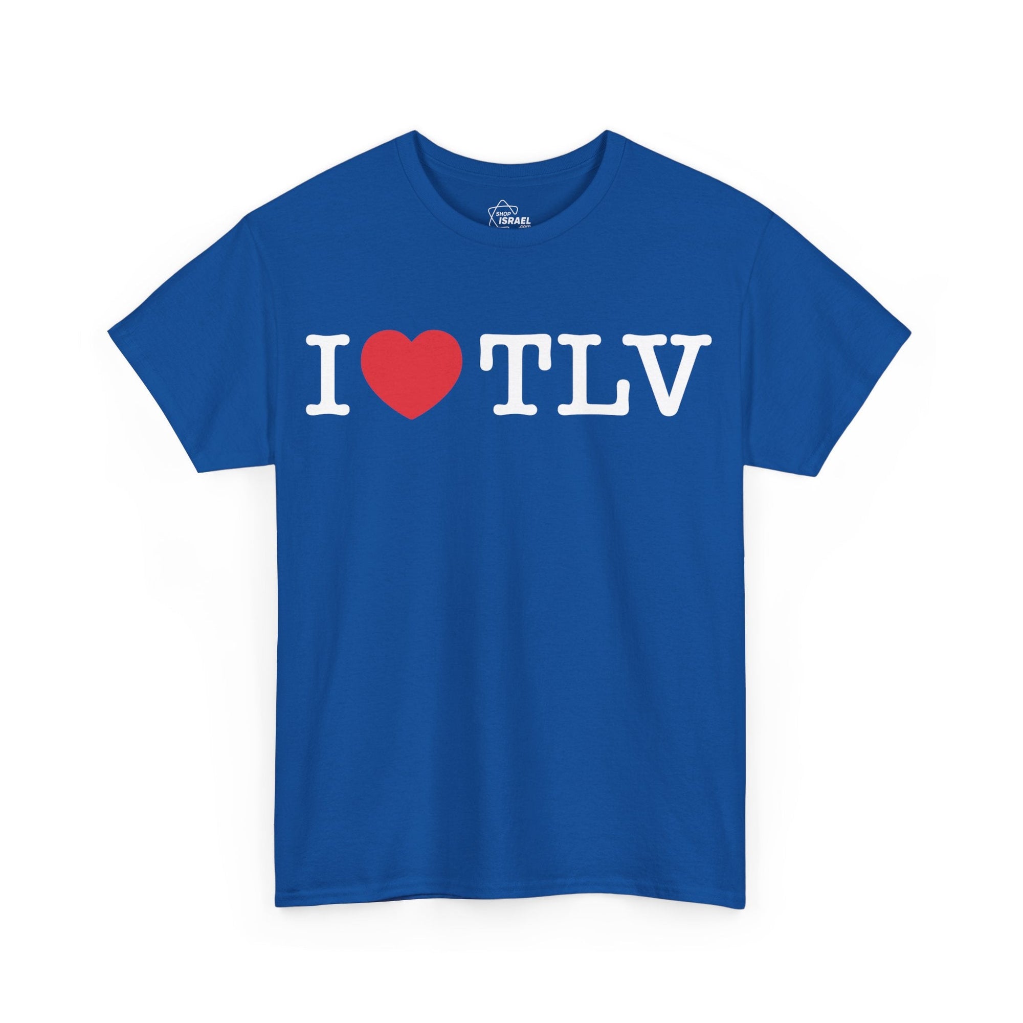 I Love TLV Cotton Tee - Shop Israel