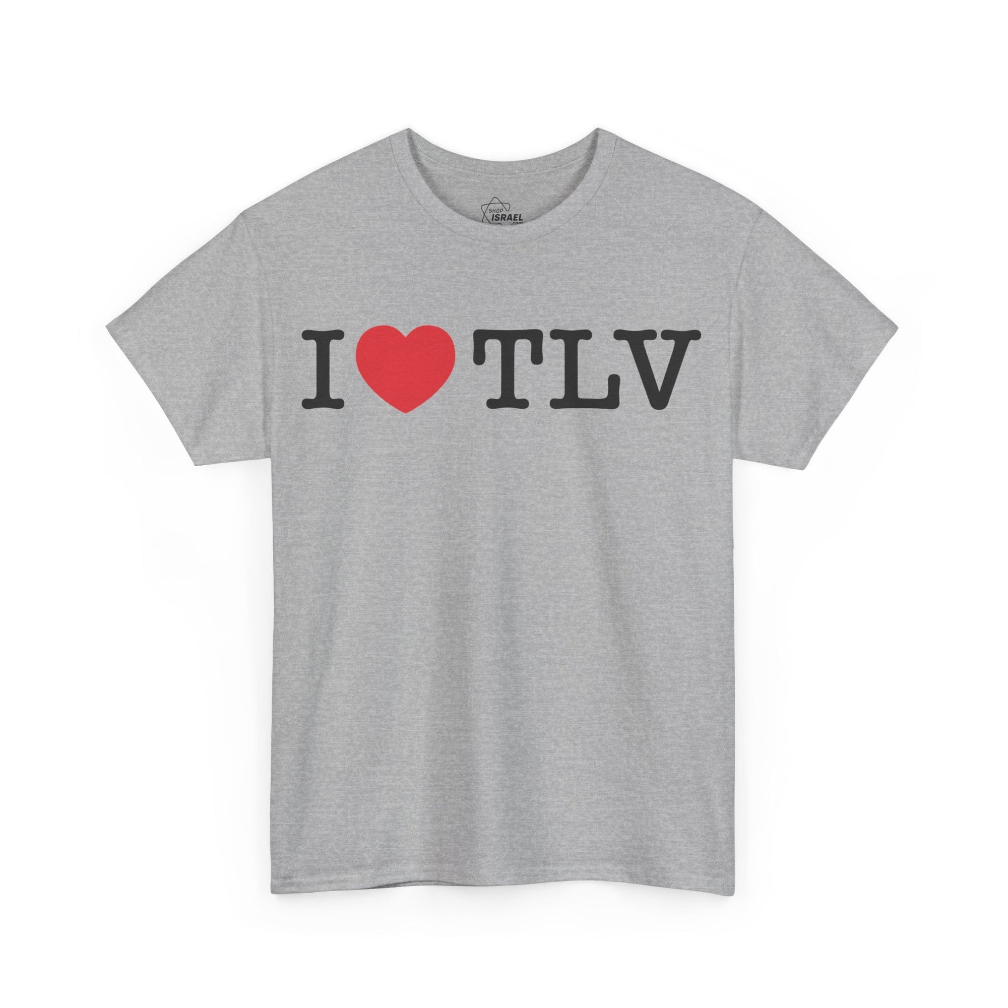 I Love TLV Cotton Tee - Shop Israel