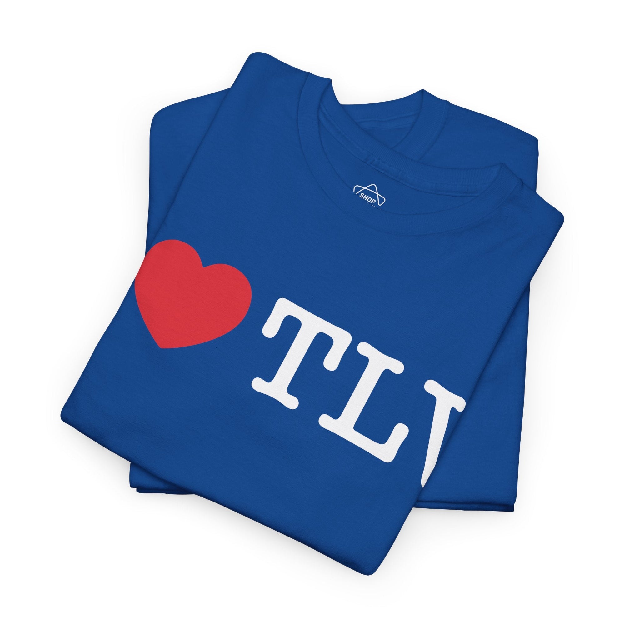 I Love TLV Cotton Tee - Shop Israel