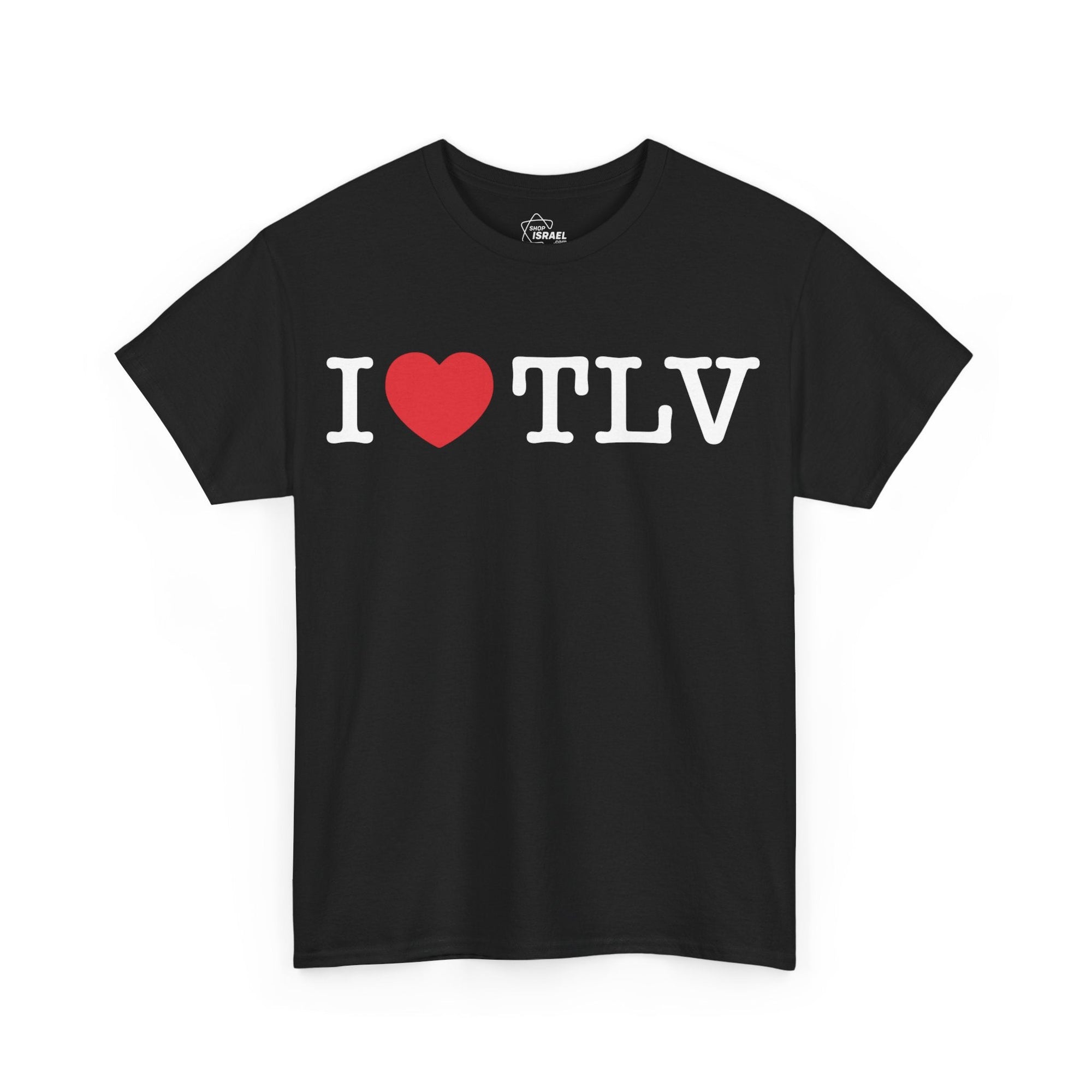 I Love TLV Cotton Tee - Shop Israel