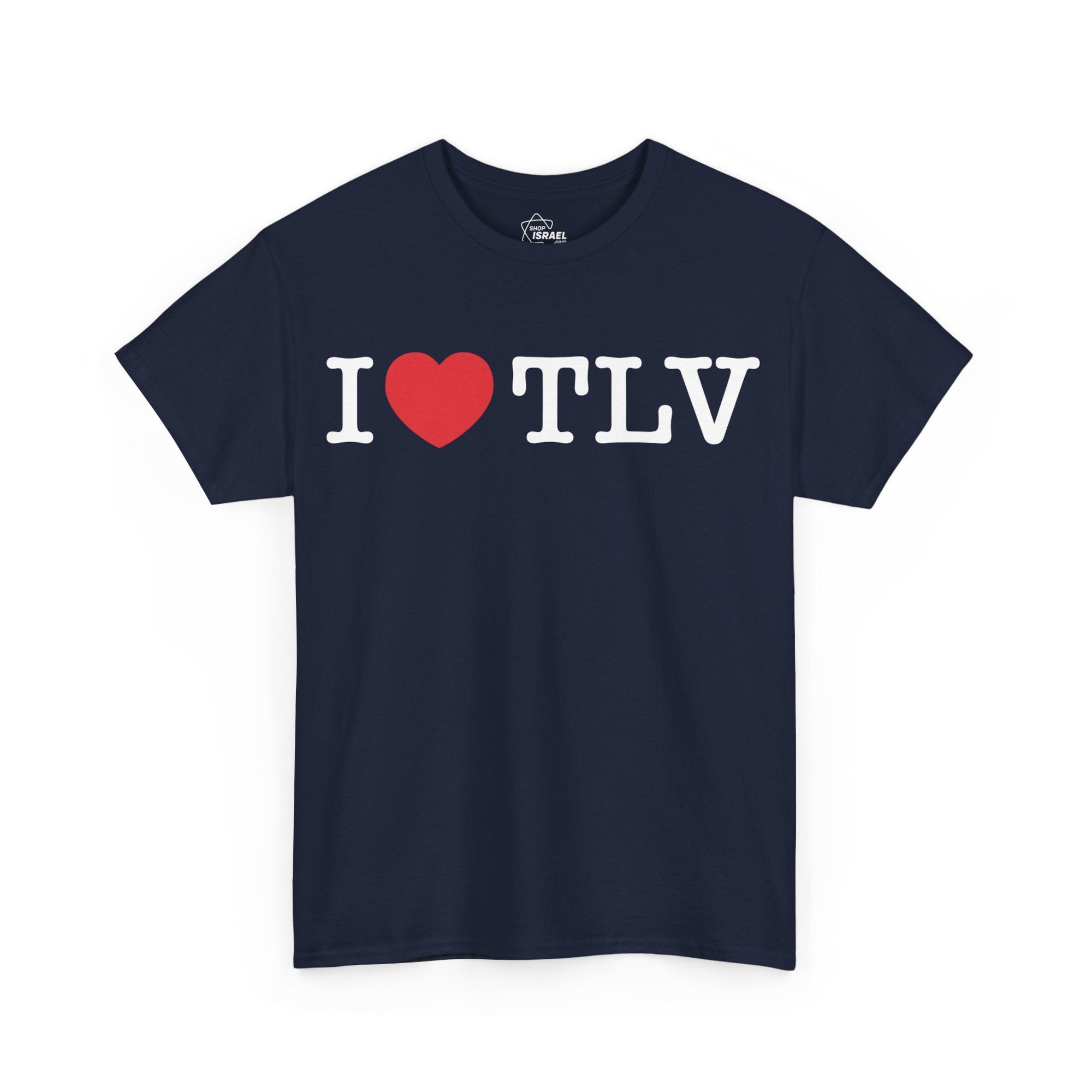 I Love TLV Cotton Tee - Shop Israel